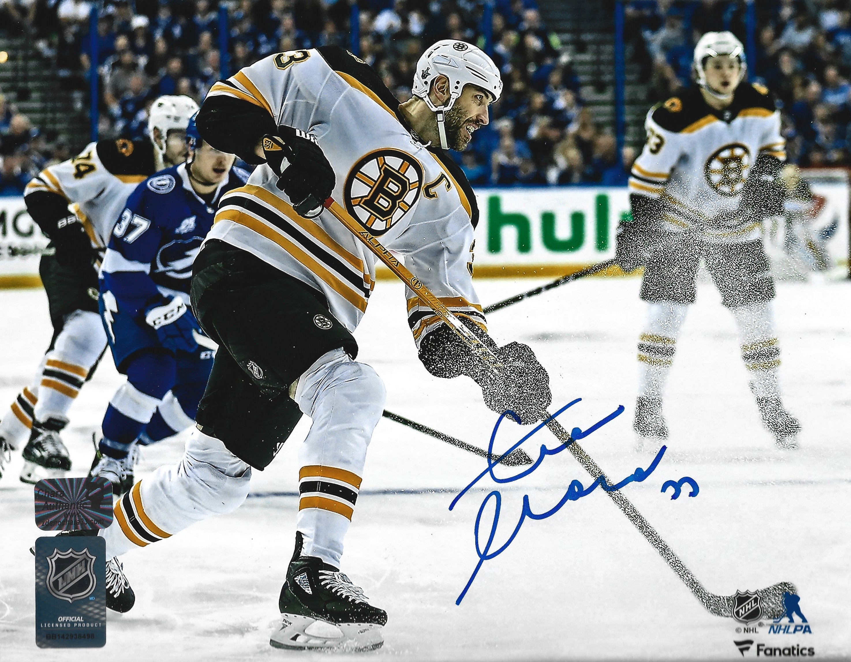 Zdeno Chara in Action Boston Bruins Autographed 11" x 14" Hockey Photo - Sports Collectibles, Sports Memorabilia, Sports Fan Shop, Sports Gifts