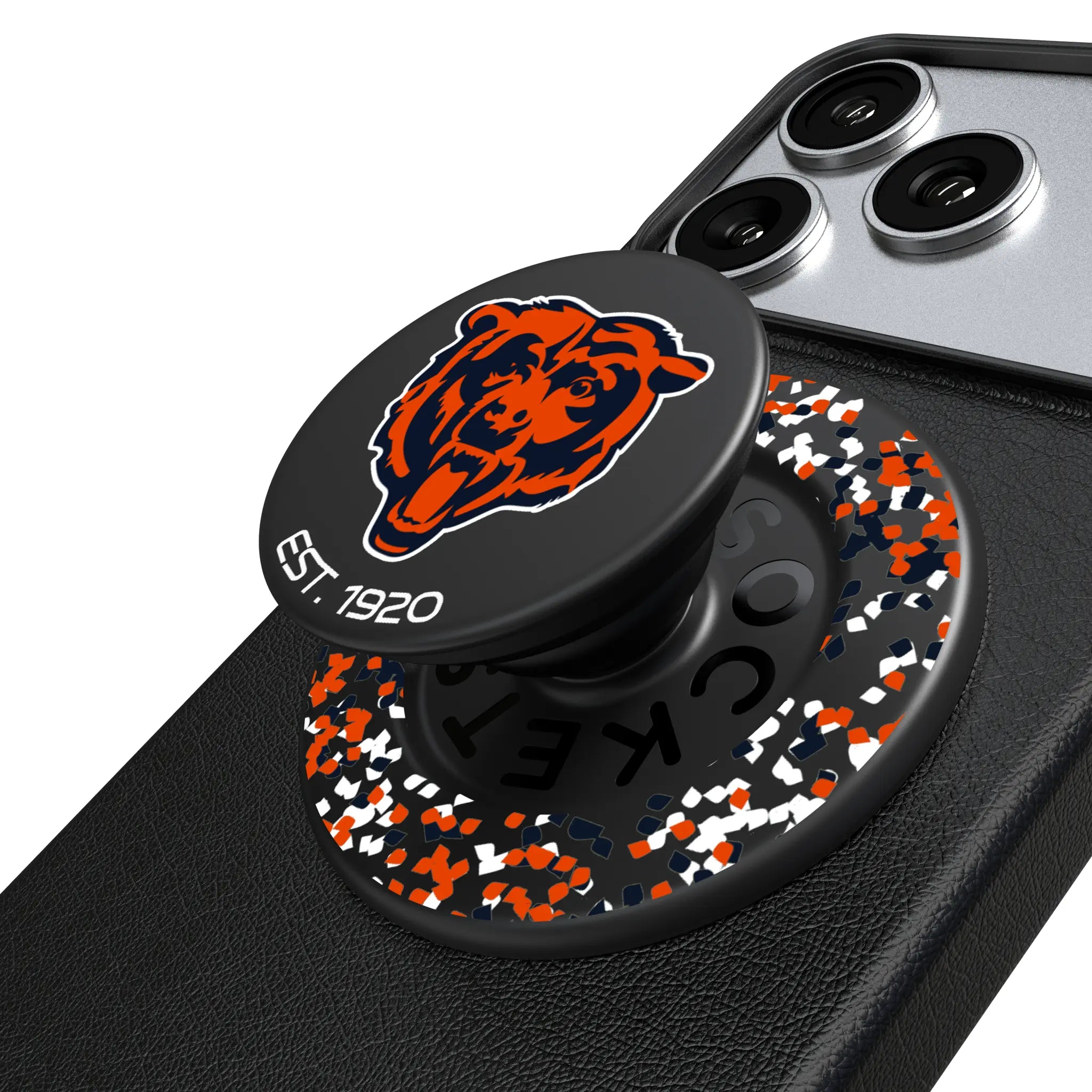 Chicago Bears Confetti PopSockets Magnetic Phone Grip and Stand