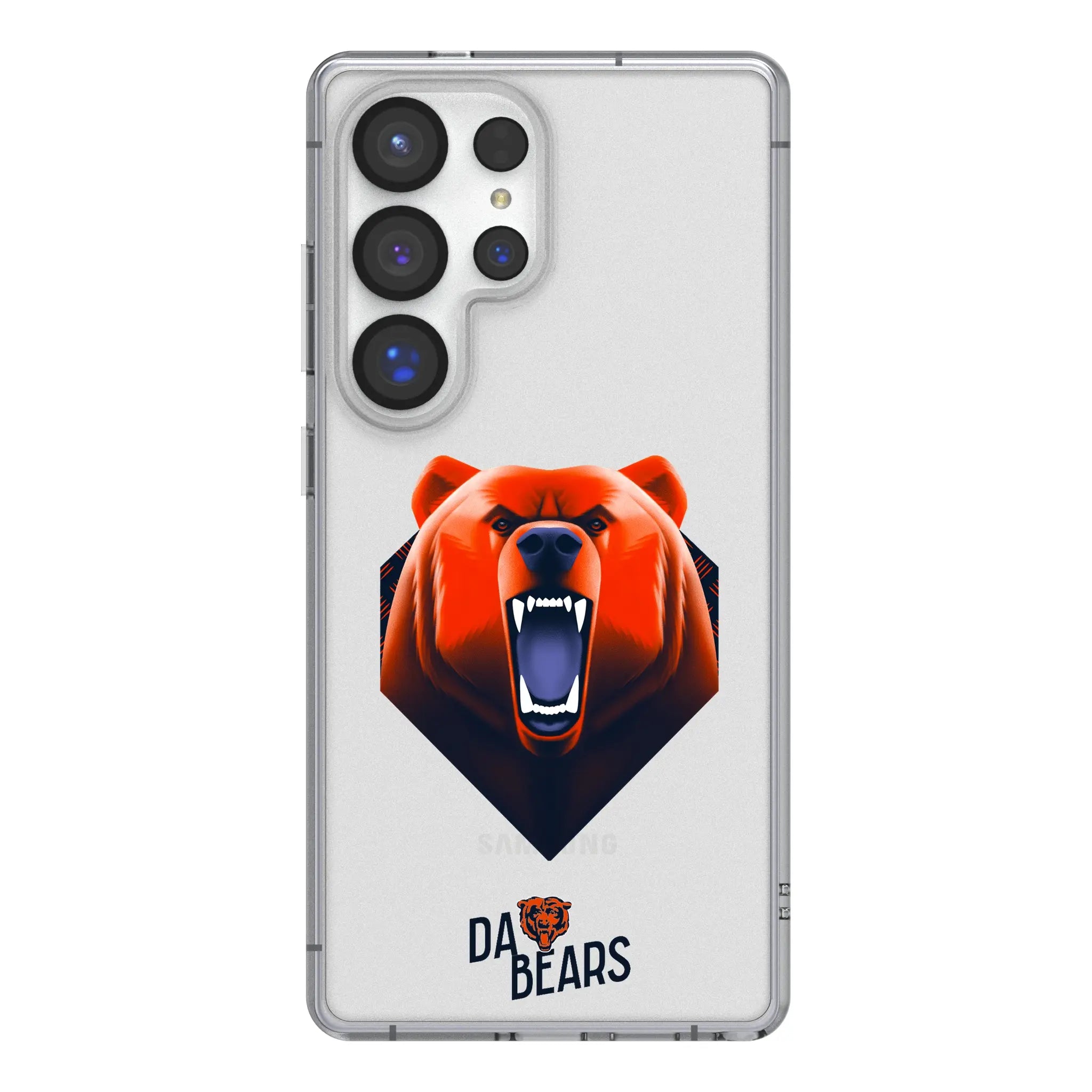 Chicago Bears 2024 Edition Clear Phone Case for Samsung Galaxy