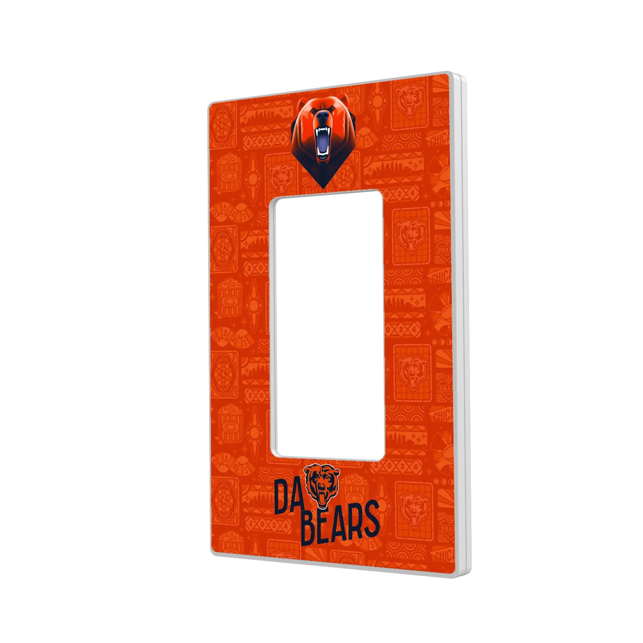 Chicago Bears 2024 Illustrated Limited Edition Hidden-Screw Light Switch Plate