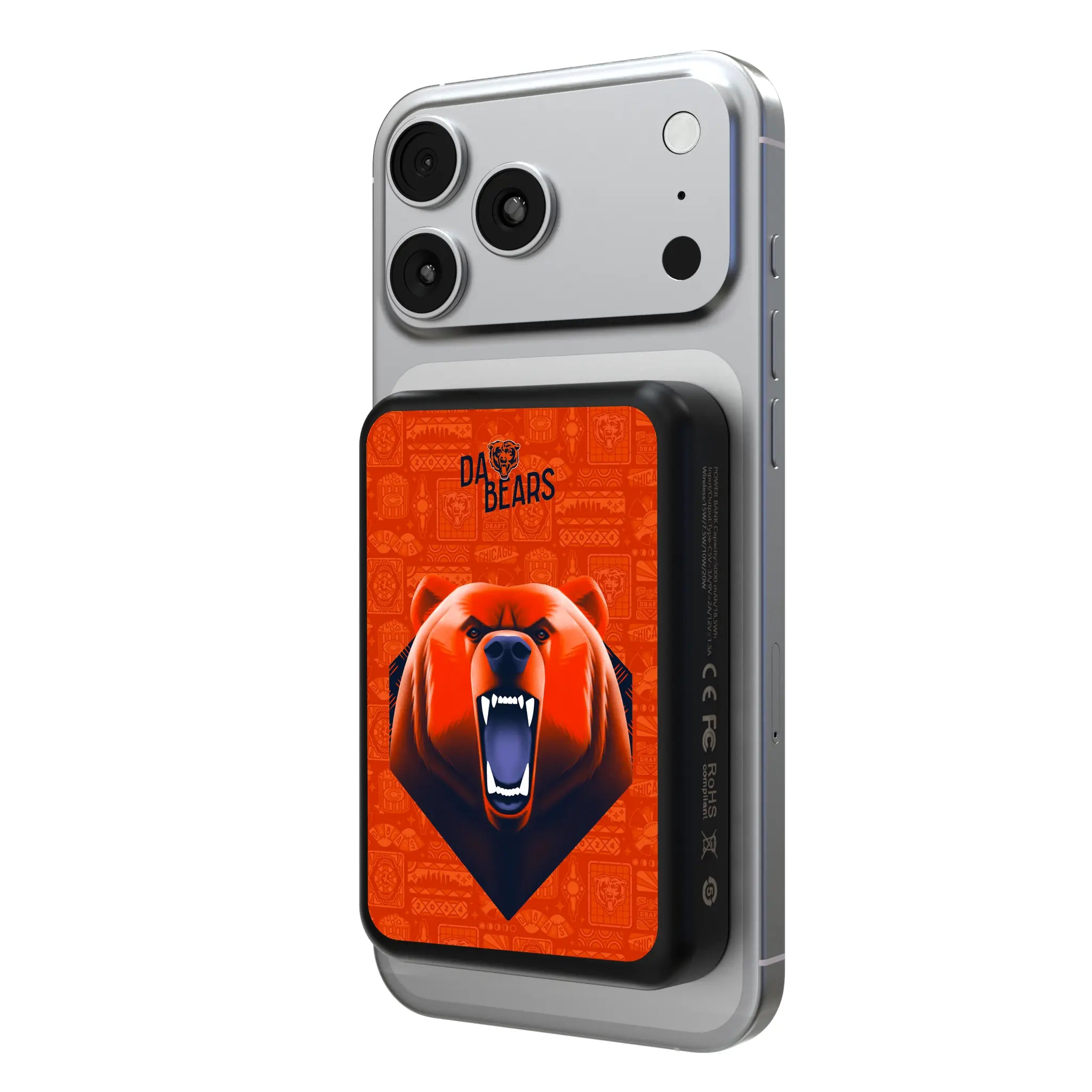 Chicago Bears 2024 Illustrated Limited Edition Wireless Mag Power Bank