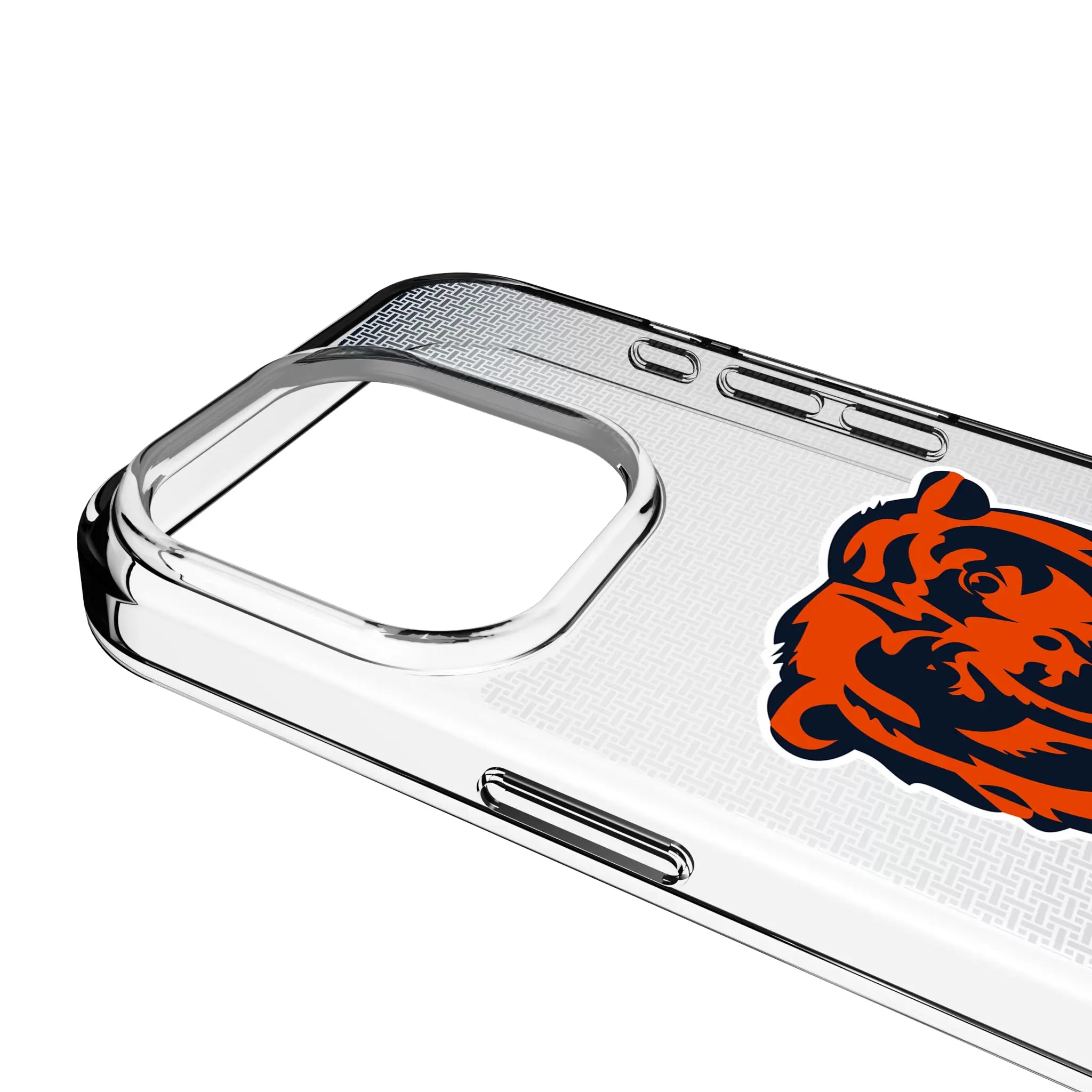 Chicago Bears Linen Clear Phone Case for Apple iPhone