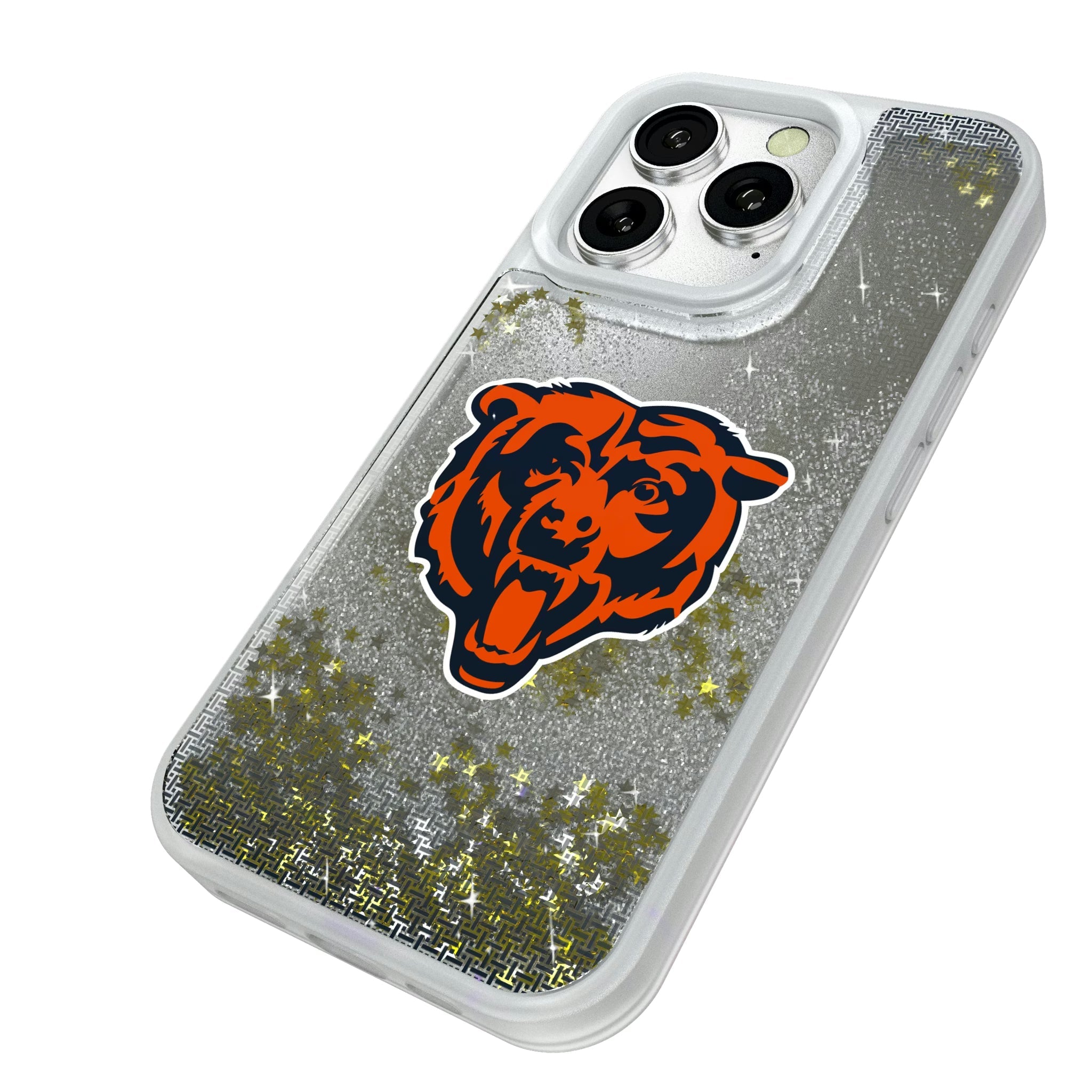 Chicago Bears Linen Glitter Phone Case