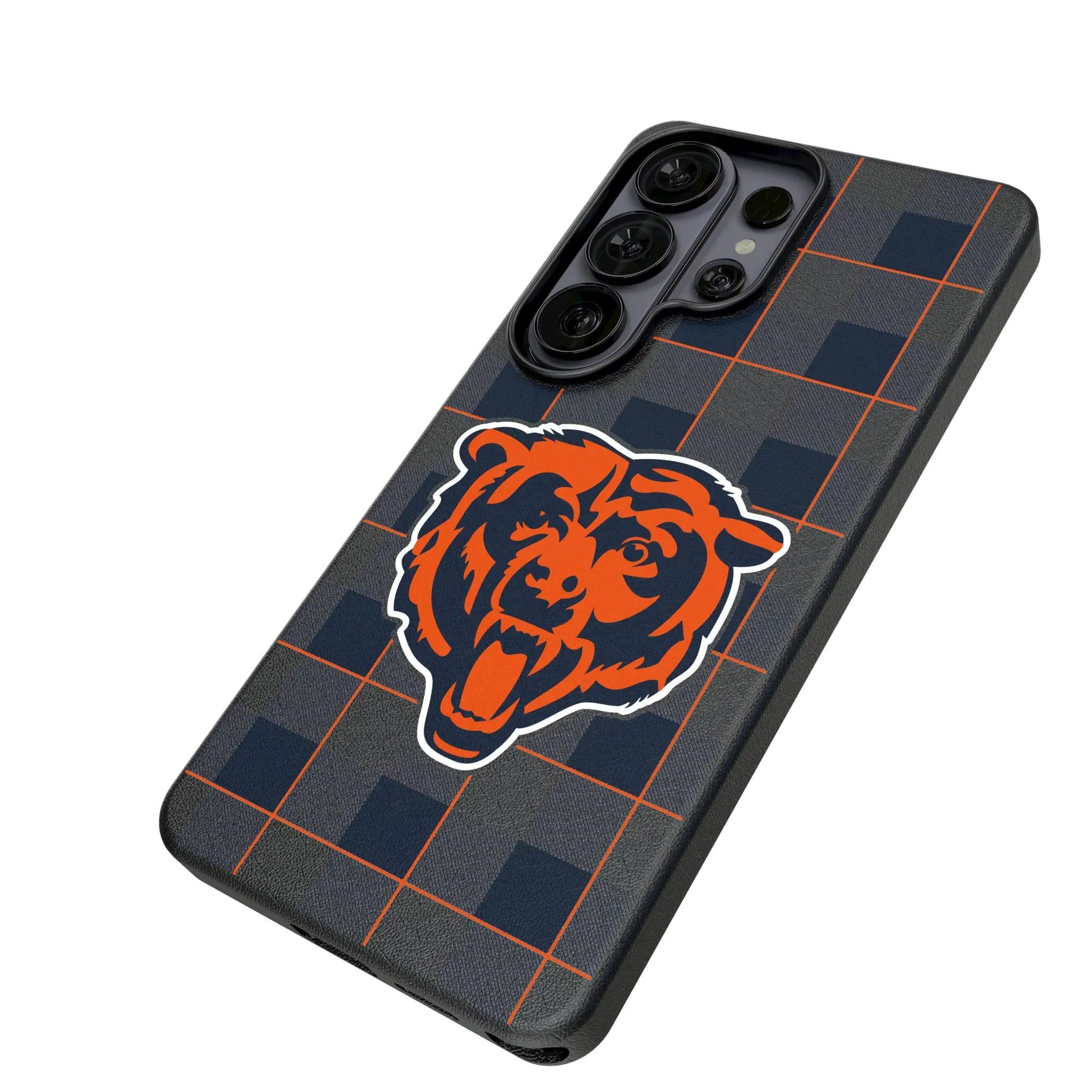 Chicago Bears Plaid MagSafe Compatible Phone Case for Samsung Galaxy