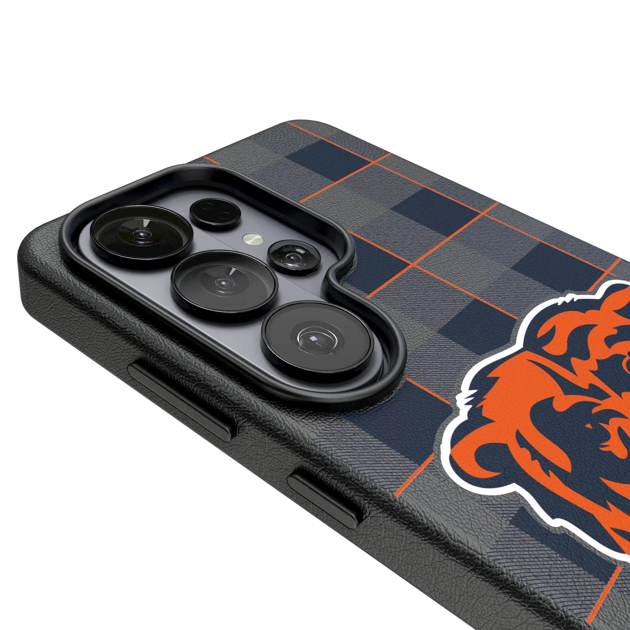 Chicago Bears Plaid MagSafe Compatible Phone Case for Samsung Galaxy