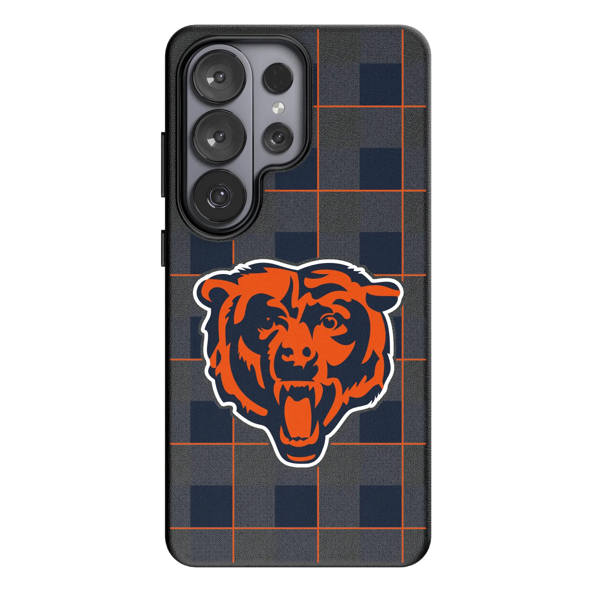Chicago Bears Plaid MagSafe Compatible Phone Case for Samsung Galaxy
