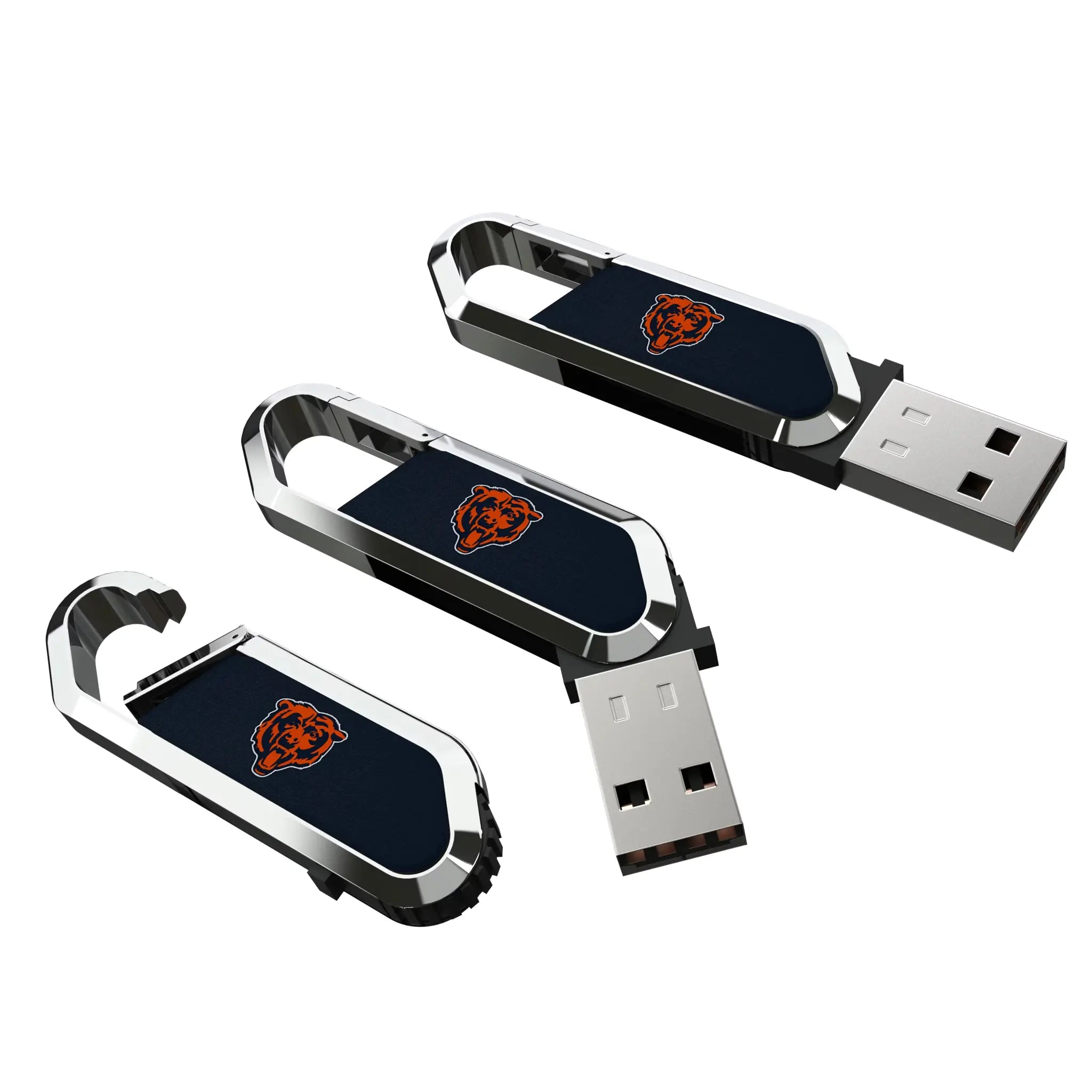 Chicago Bears Solid USB 32GB Clip Style Flash Drive