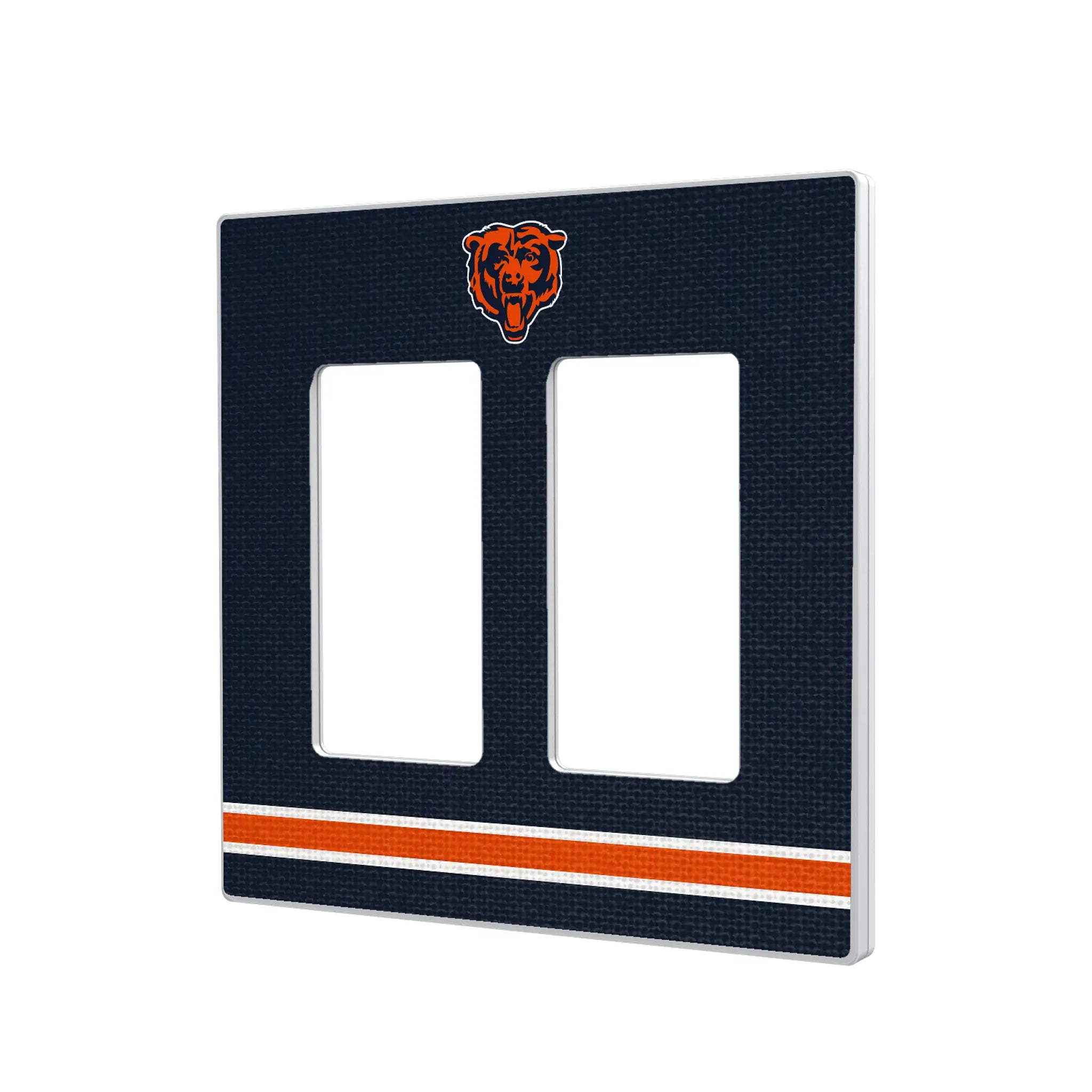 Chicago Bears Stripe Hidden-Screw Light Switch Plate