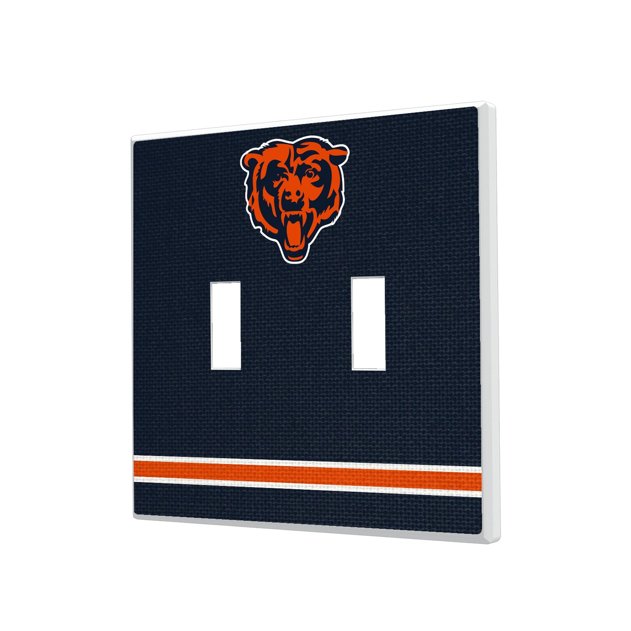 Chicago Bears Stripe Hidden-Screw Light Switch Plate - Sports Gifts, Sports Memorabilia, Sports Collectibles, Fan Shop