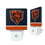Chicago Bears Stripe Night Light 2-Pack
