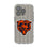 Chicago Bears Text Backdrop Clear Phone Case for Apple iPhone