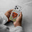 Chicago Bears Text Backdrop Glitter Phone Case