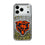 Chicago Bears Text Backdrop Glitter Phone Case