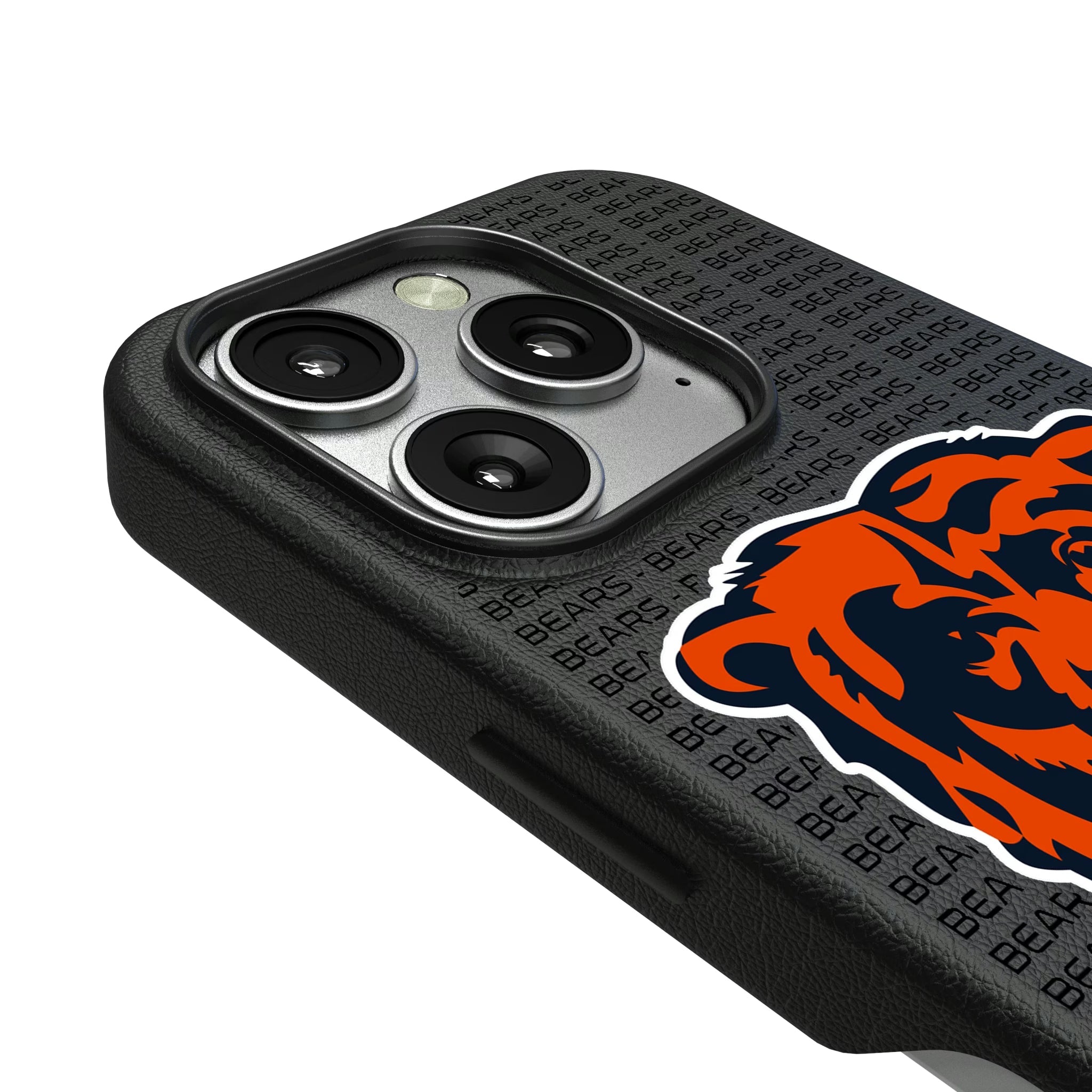 Chicago Bears Text Backdrop MagSafe Compatible Phone Case for Apple iPhone - Sports Gifts, Sports Memorabilia, Sports Collectibles, Fan Shop