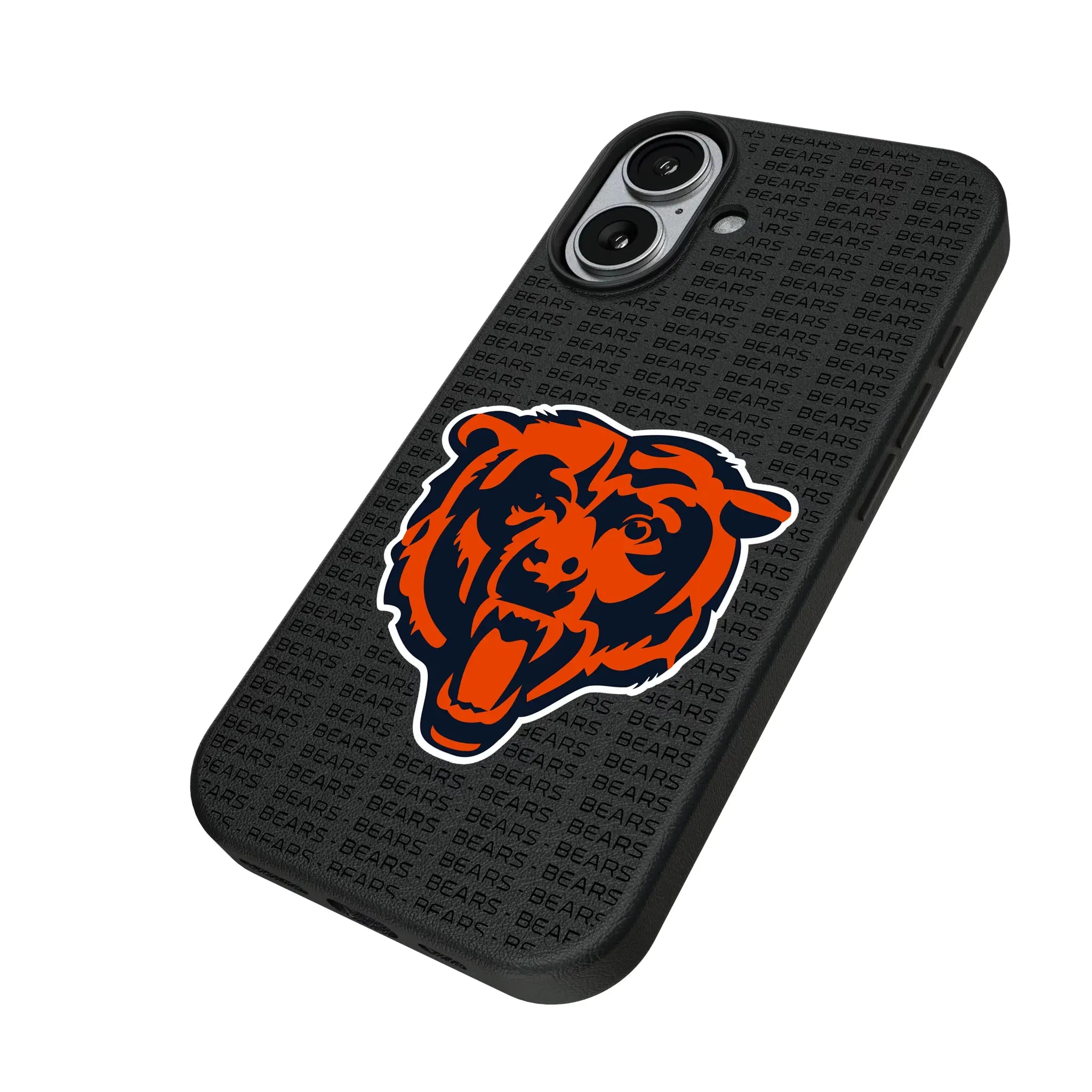 Chicago Bears Text Backdrop MagSafe Compatible Phone Case for Apple iPhone