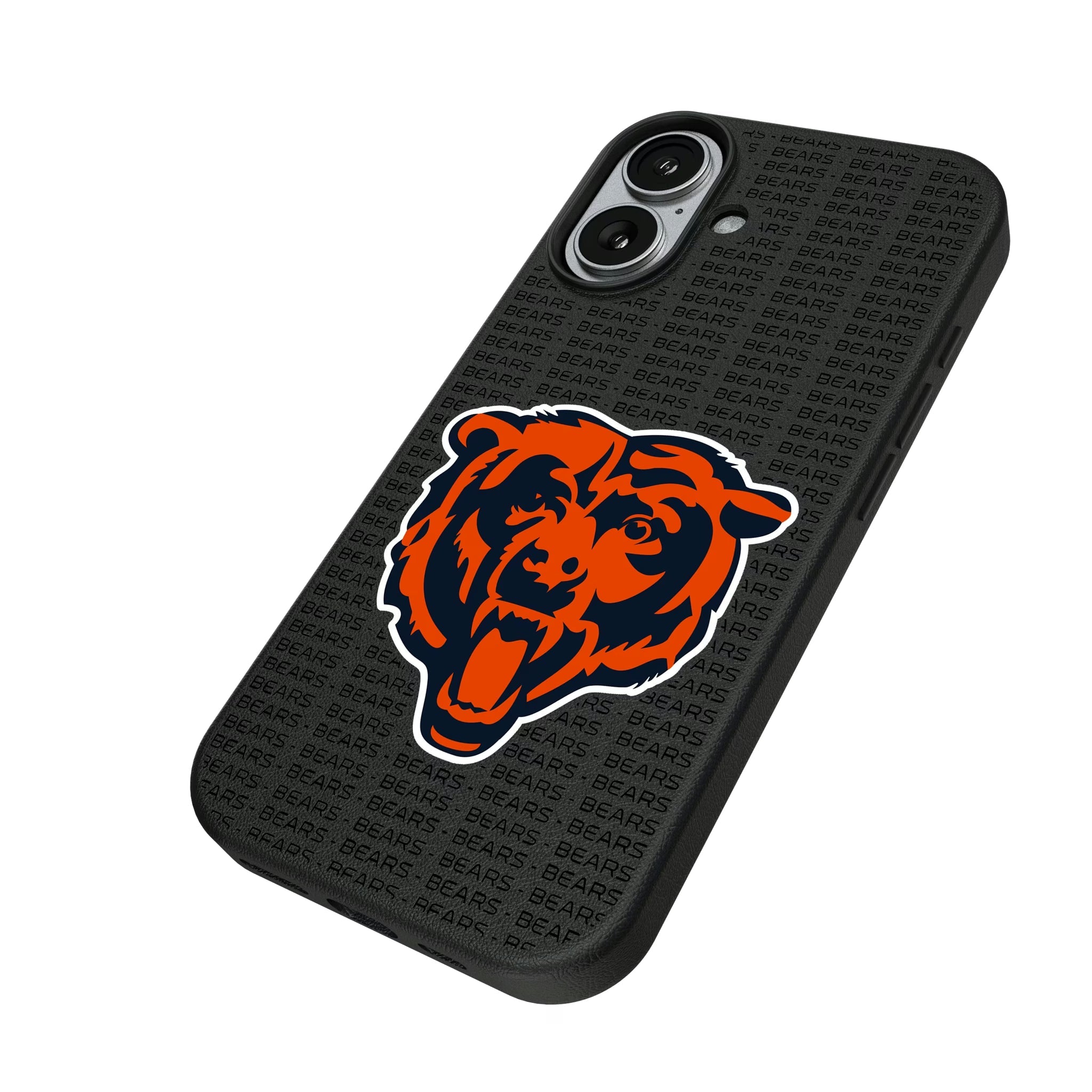 Chicago Bears Text Backdrop MagSafe Compatible Phone Case for Apple iPhone - Sports Gifts, Sports Memorabilia, Sports Collectibles, Fan Shop