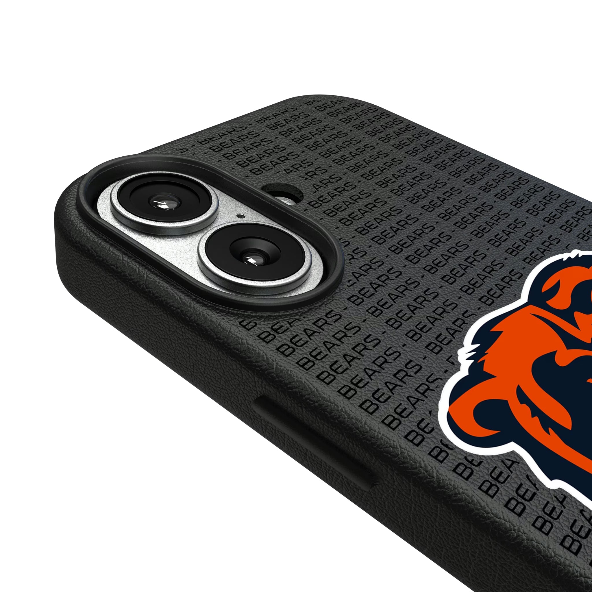 Chicago Bears Text Backdrop MagSafe Compatible Phone Case for Apple iPhone - Sports Gifts, Sports Memorabilia, Sports Collectibles, Fan Shop