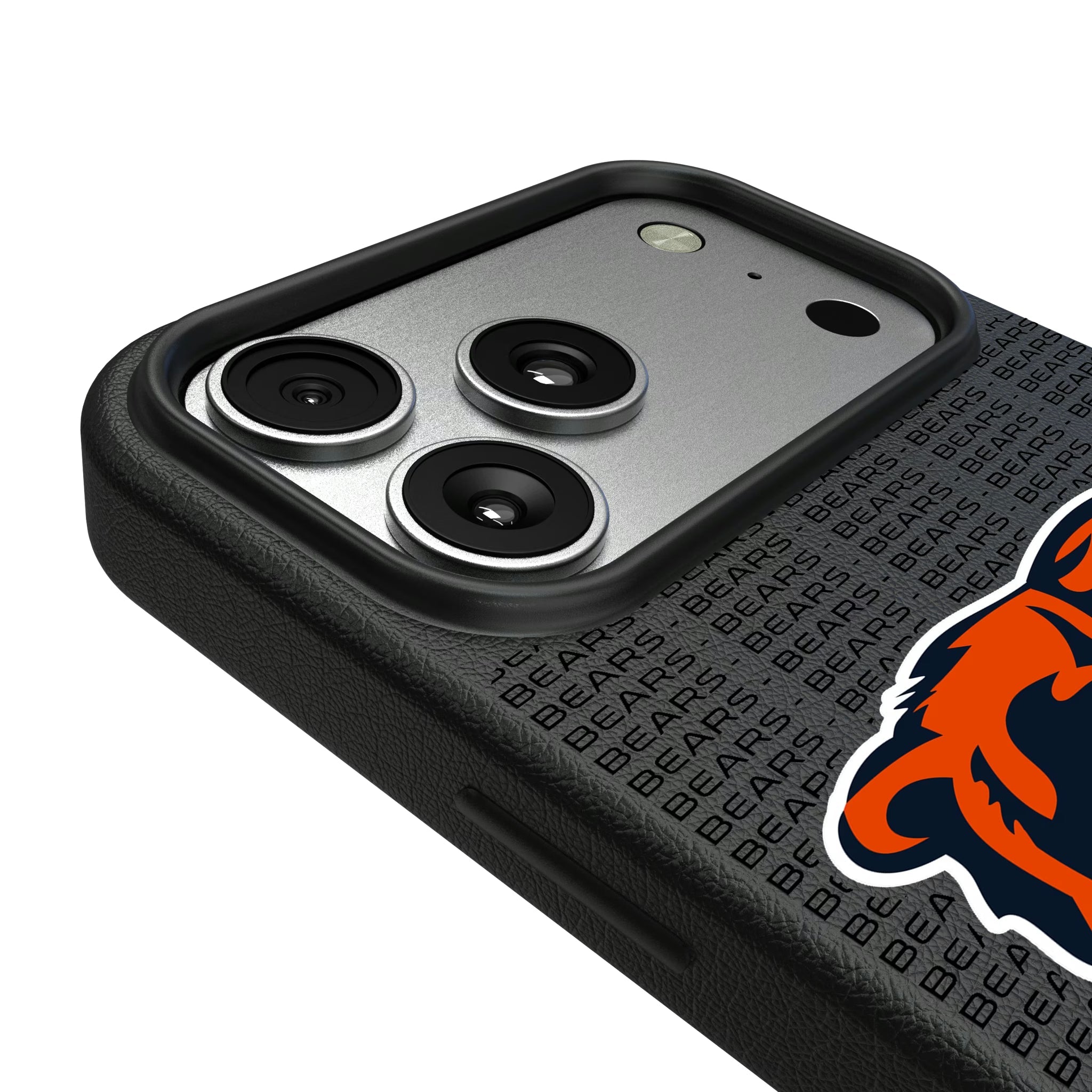 Chicago Bears Text Backdrop MagSafe Compatible Phone Case for Apple iPhone - Sports Gifts, Sports Memorabilia, Sports Collectibles, Fan Shop