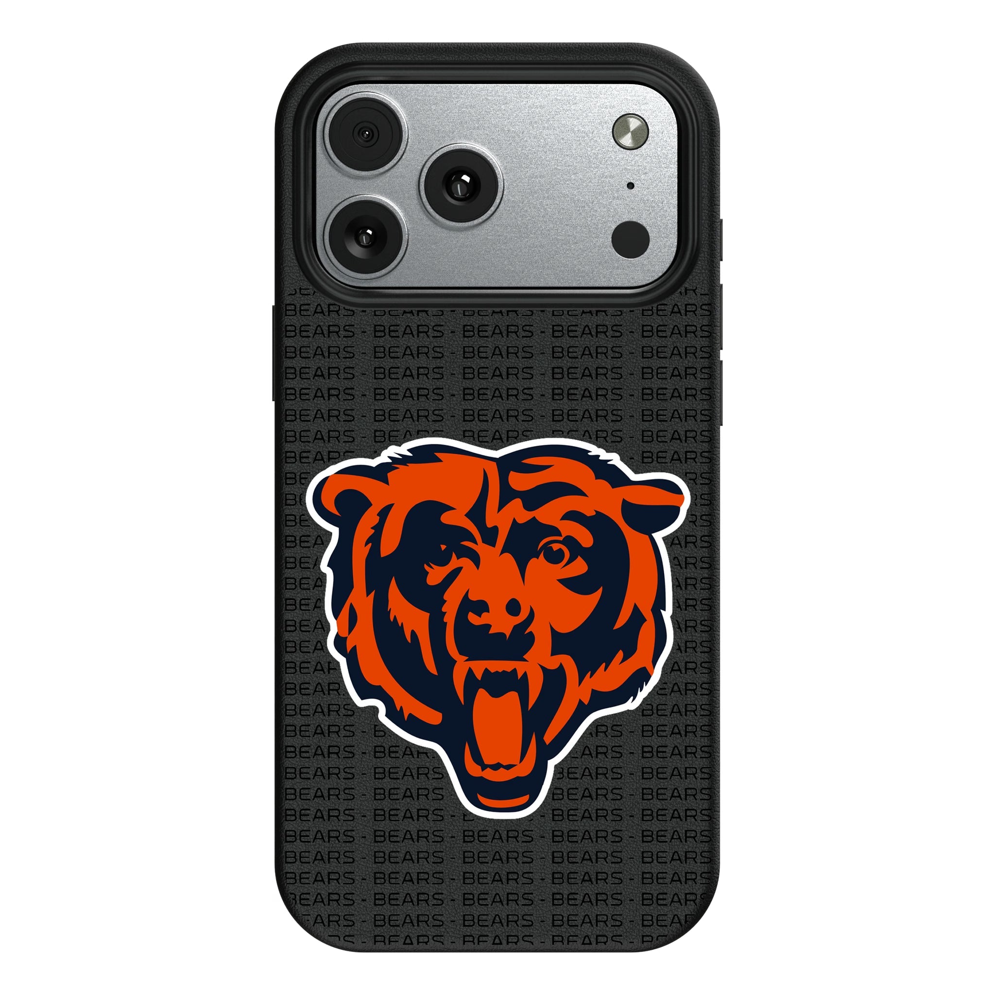 Chicago Bears Text Backdrop MagSafe Compatible Phone Case for Apple iPhone - Sports Gifts, Sports Memorabilia, Sports Collectibles, Fan Shop