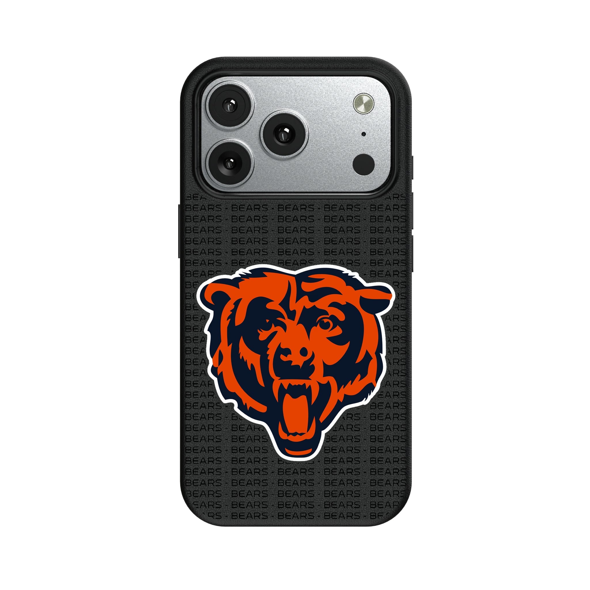 Chicago Bears Text Backdrop MagSafe Compatible Phone Case for Apple iPhone - Sports Gifts, Sports Memorabilia, Sports Collectibles, Fan Shop