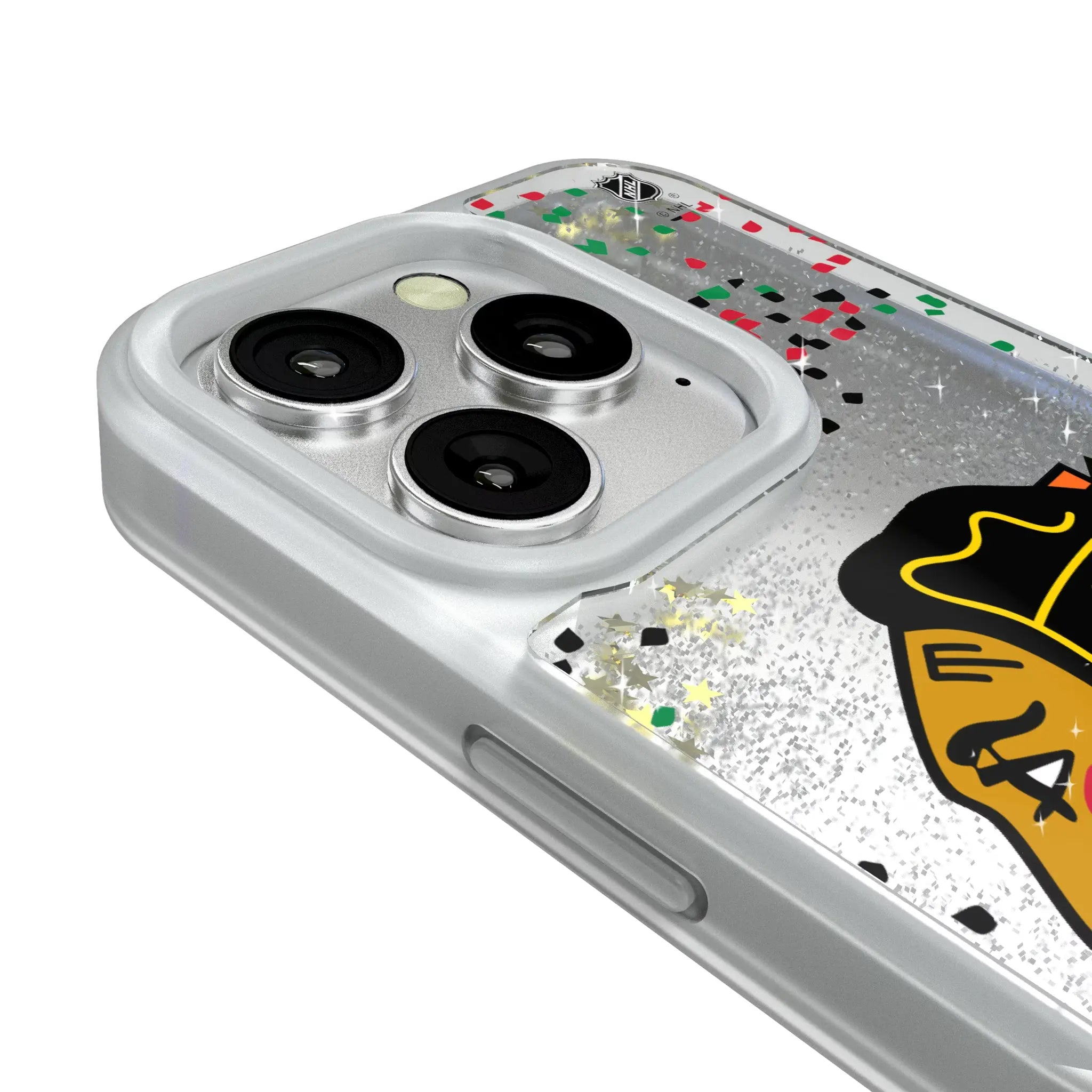 Chicago Blackhawks Confetti Glitter Phone Case