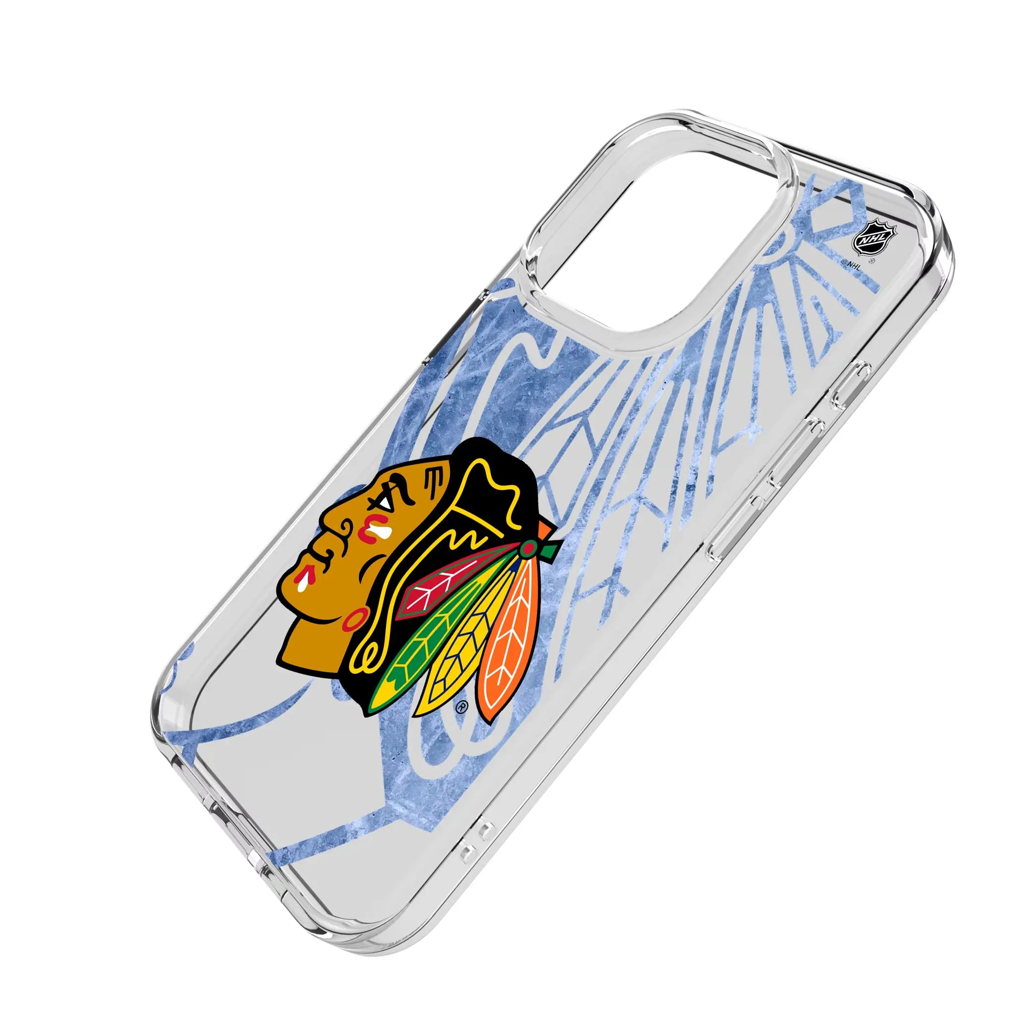 Chicago Blackhawks Ice Tilt Clear Phone Case for Apple iPhone