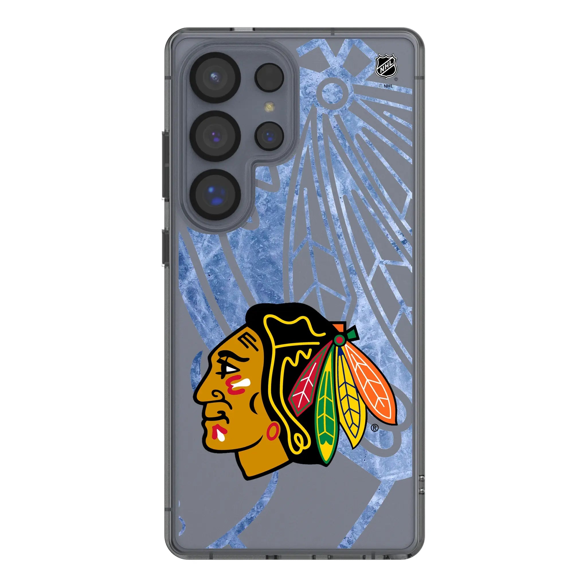 Chicago Blackhawks Ice Tilt Clear Phone Case for Samsung Galaxy