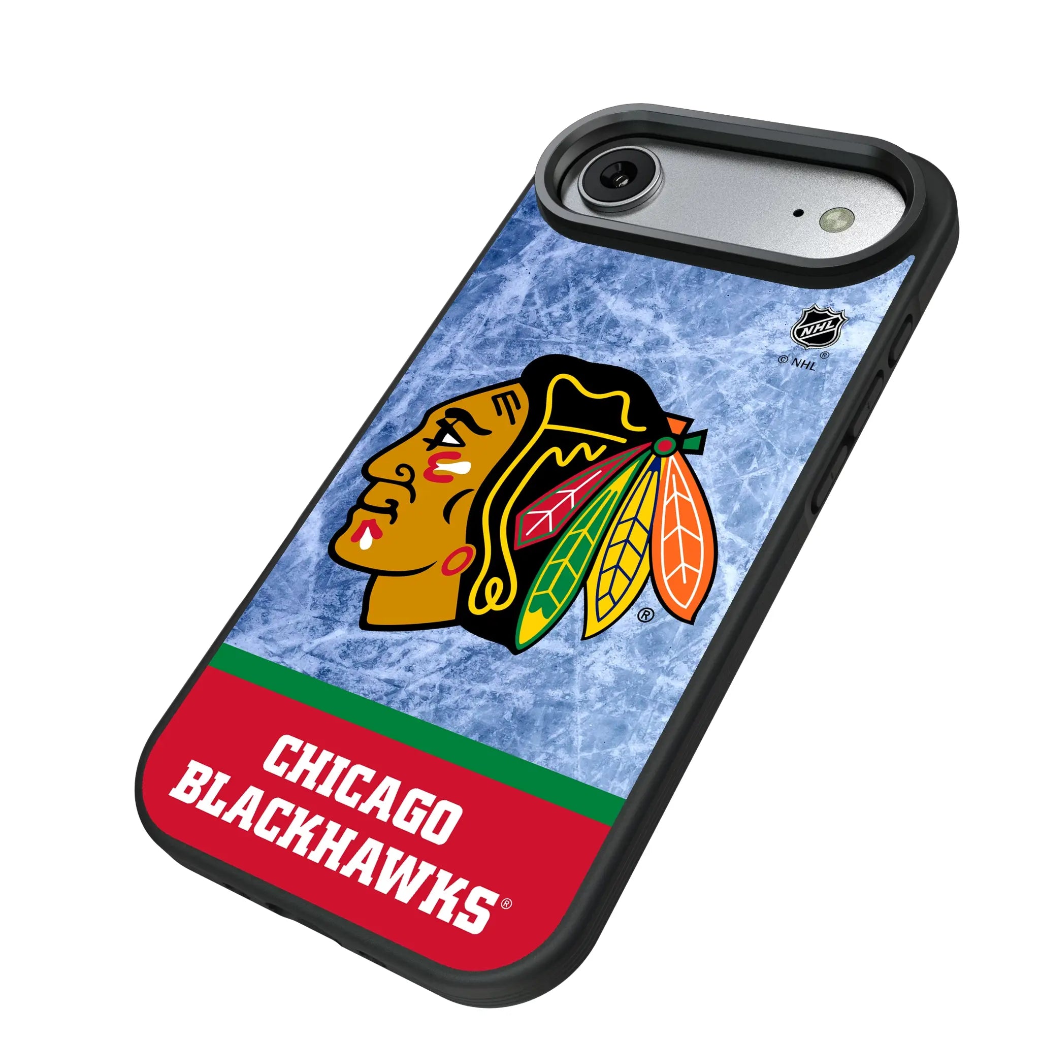 Chicago Blackhawks Ice Wordmark Bump Phone Case