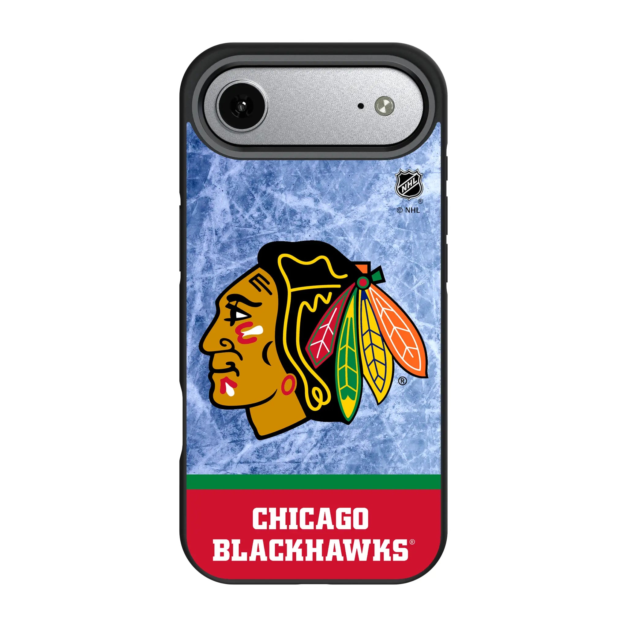 Chicago Blackhawks Ice Wordmark Bump Phone Case