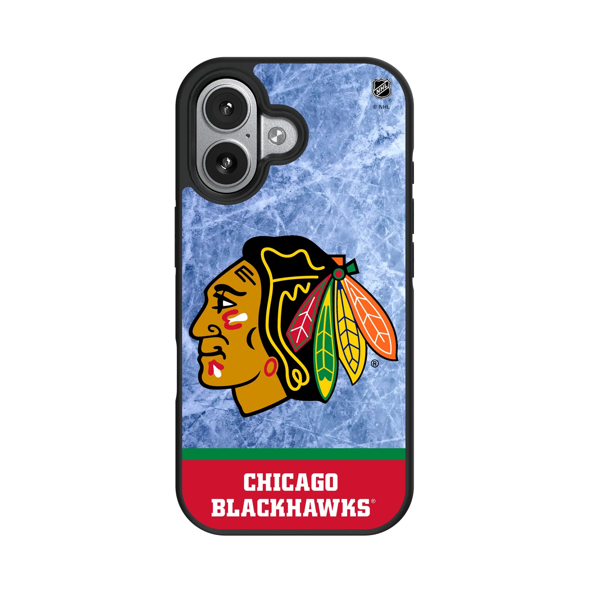 Chicago Blackhawks Ice Wordmark Bump Phone Case