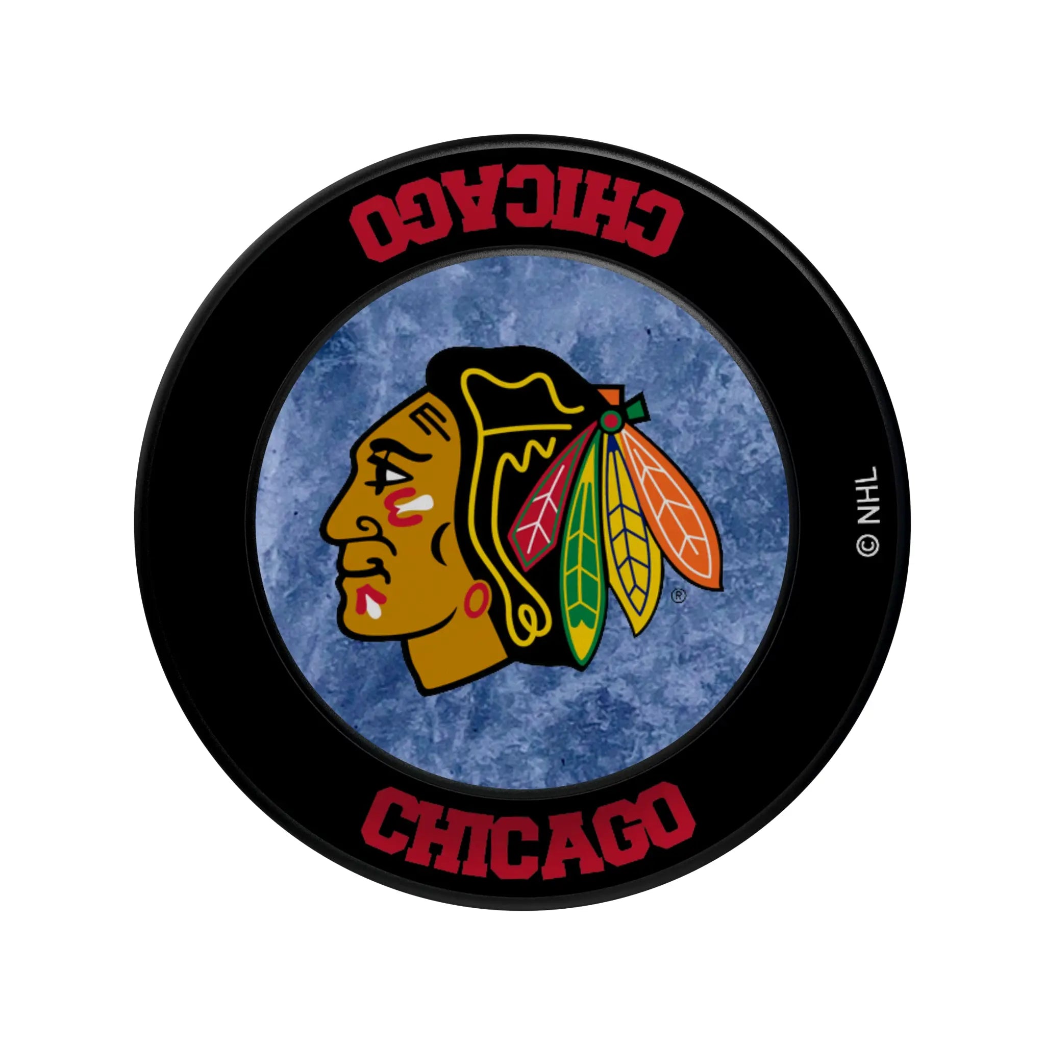 Chicago Blackhawks Ice Wordmark PopSockets Magnetic Phone Grip and Stand