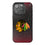 Chicago Blackhawks Linen Bling Phone Case for Apple iPhone
