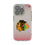 Chicago Blackhawks Linen Clear Phone Case for Apple iPhone