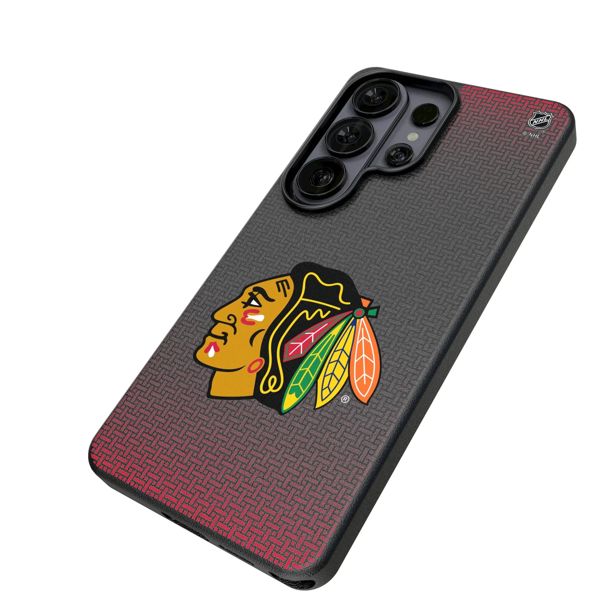Chicago Blackhawks Linen MagSafe Compatible Phone Case for Samsung Galaxy