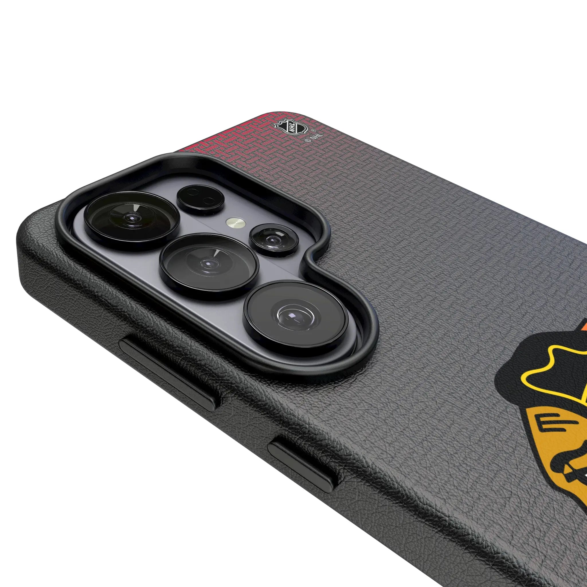 Chicago Blackhawks Linen MagSafe Compatible Phone Case for Samsung Galaxy