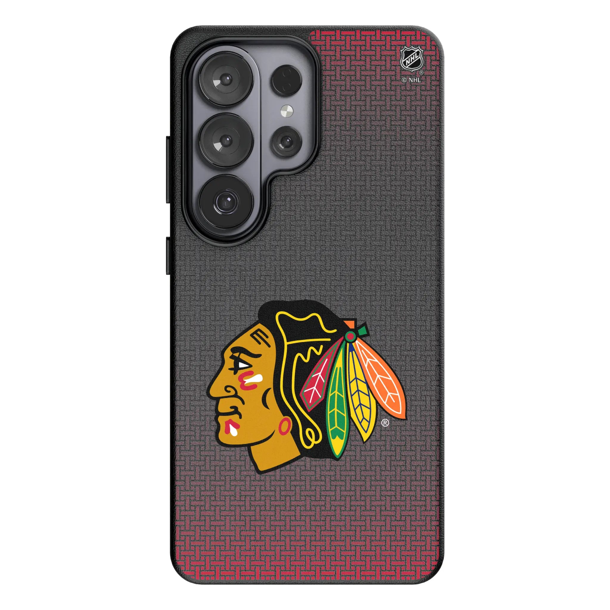 Chicago Blackhawks Linen MagSafe Compatible Phone Case for Samsung Galaxy