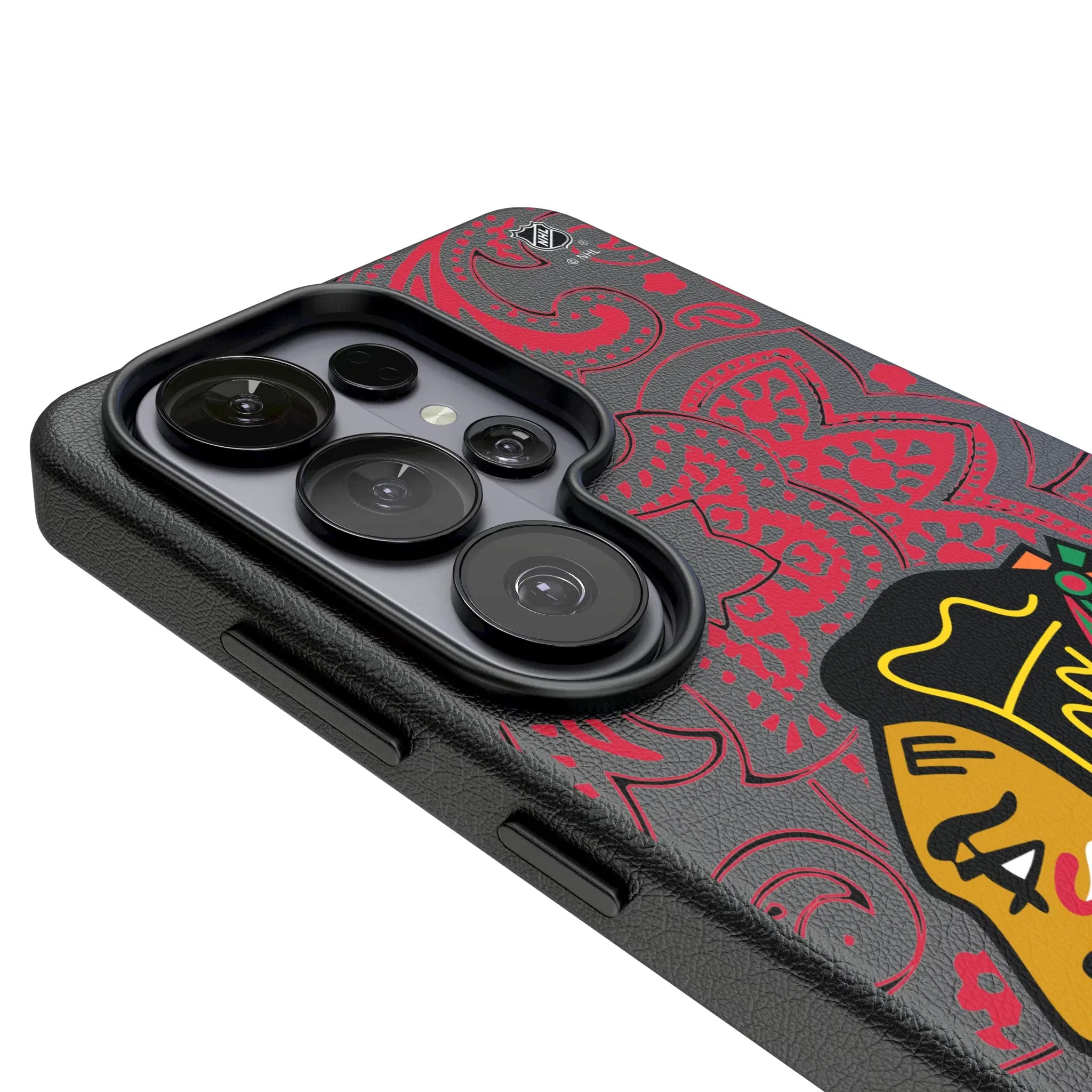 Chicago Blackhawks Paisley MagSafe Compatible Phone Case for Samsung Galaxy
