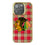 Chicago Blackhawks Plaid Bling Phone Case