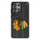 Chicago Blackhawks Text Backdrop MagSafe Compatible Phone Case for Samsung Galaxy