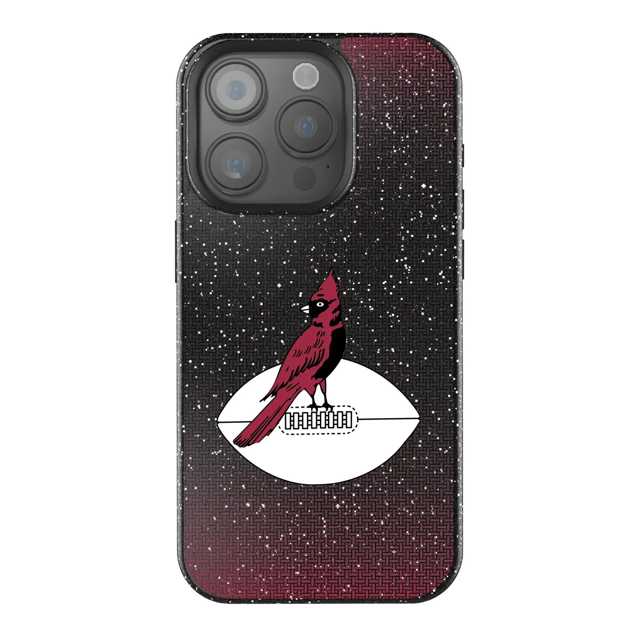 Chicago Cardinals 1947-1959 Historic Collection Linen Bling Phone Case for Apple iPhone