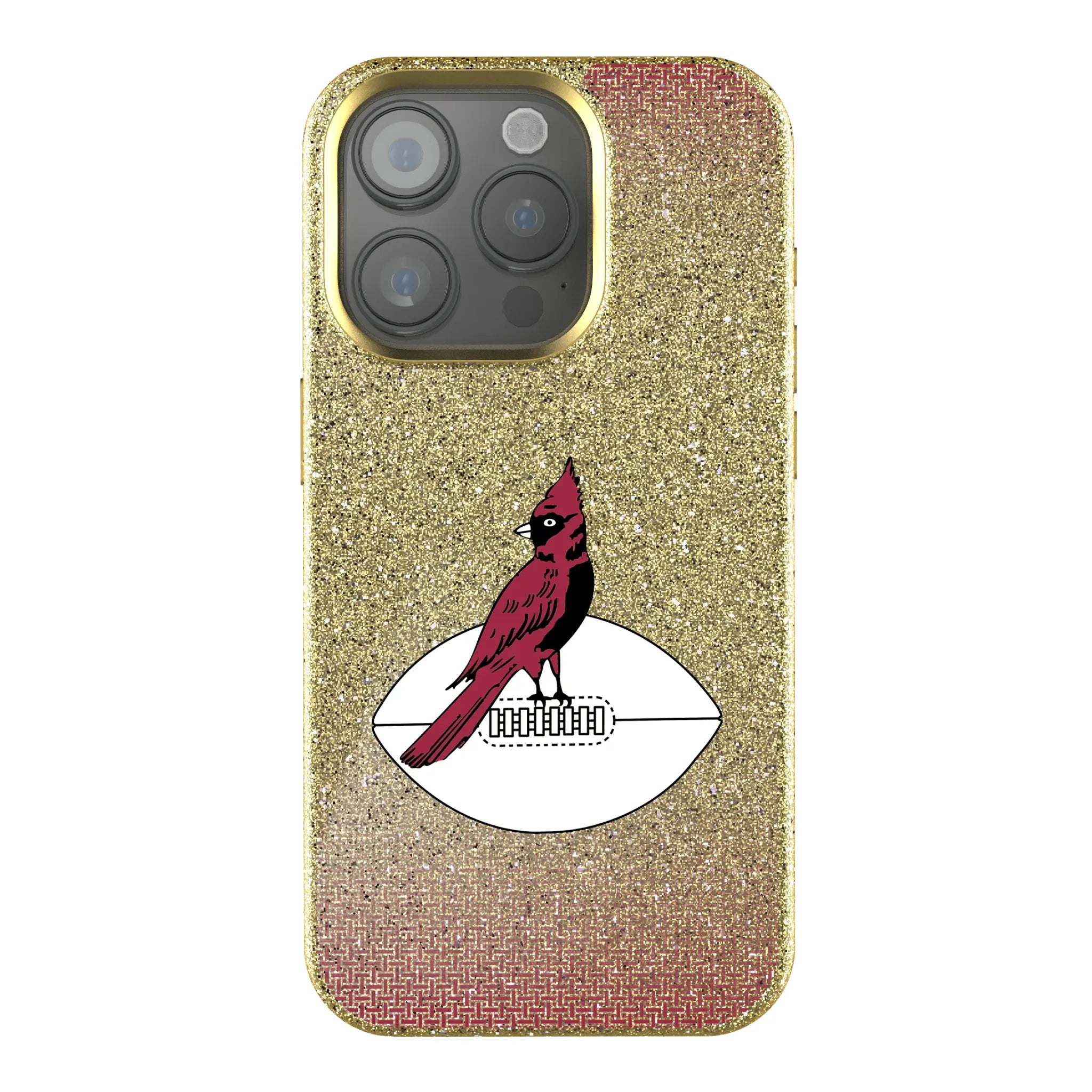 Chicago Cardinals 1947-1959 Historic Collection Linen Bling Phone Case for Apple iPhone