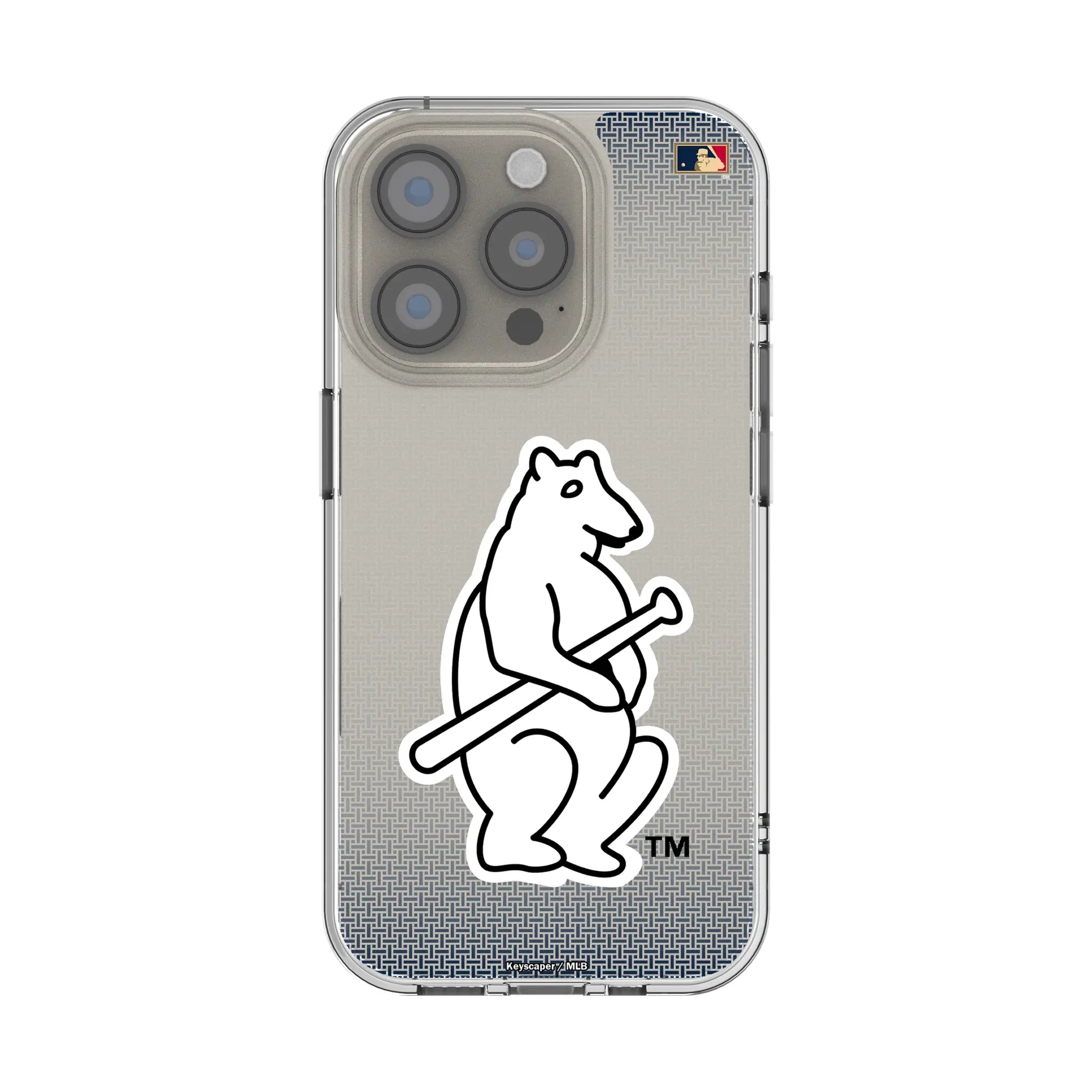 Chicago Cubs 1914 - Cooperstown Collection Linen Clear Phone Case for Apple iPhone