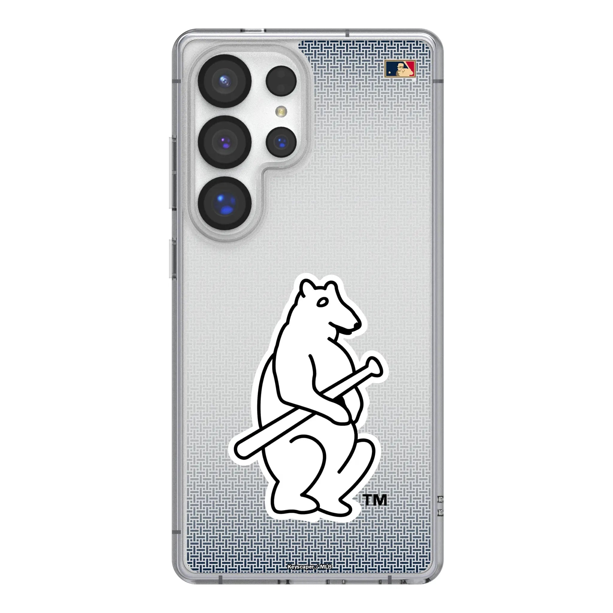 Chicago Cubs 1914 - Cooperstown Collection Linen Clear Phone Case for Samsung Galaxy