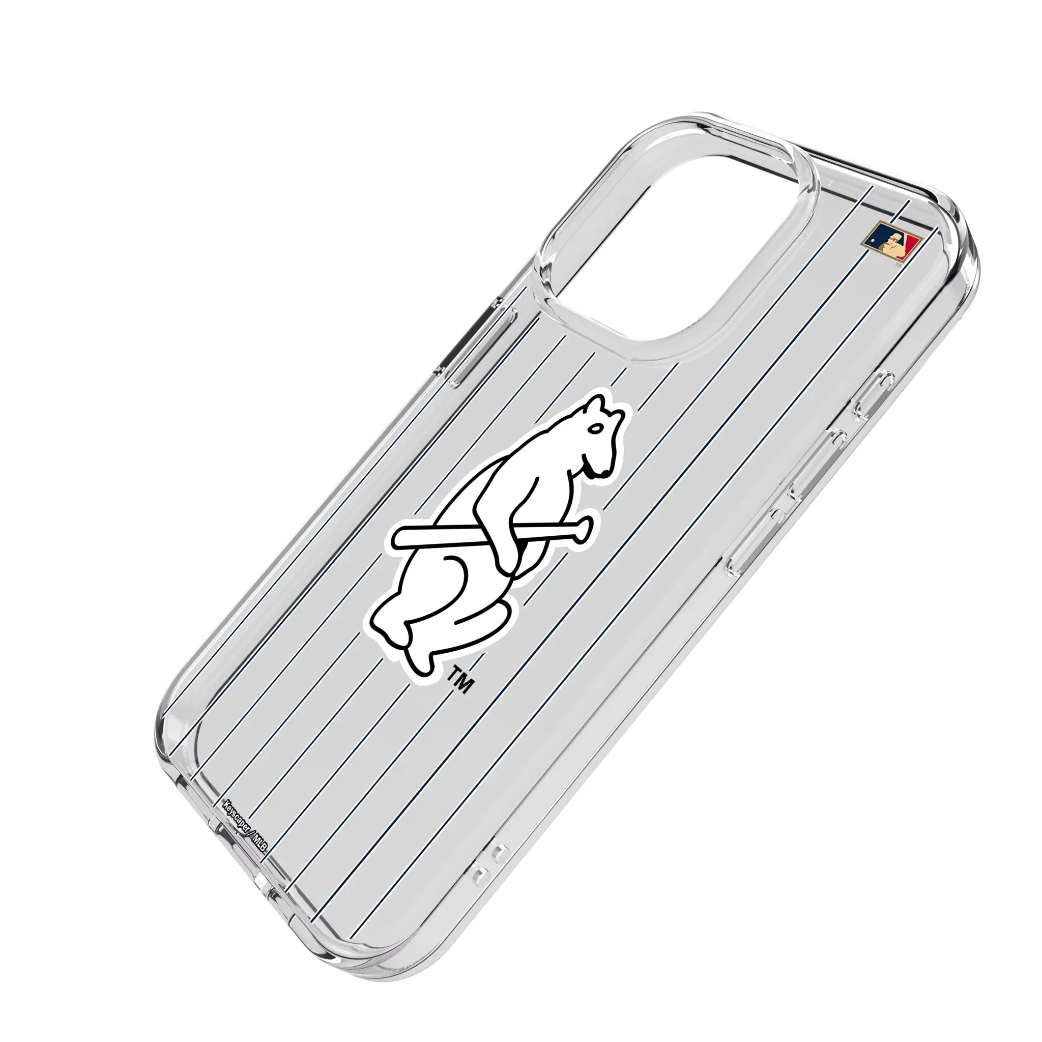 Chicago Cubs 1914 - Cooperstown Collection Pinstripe Clear Phone Case for Apple iPhone
