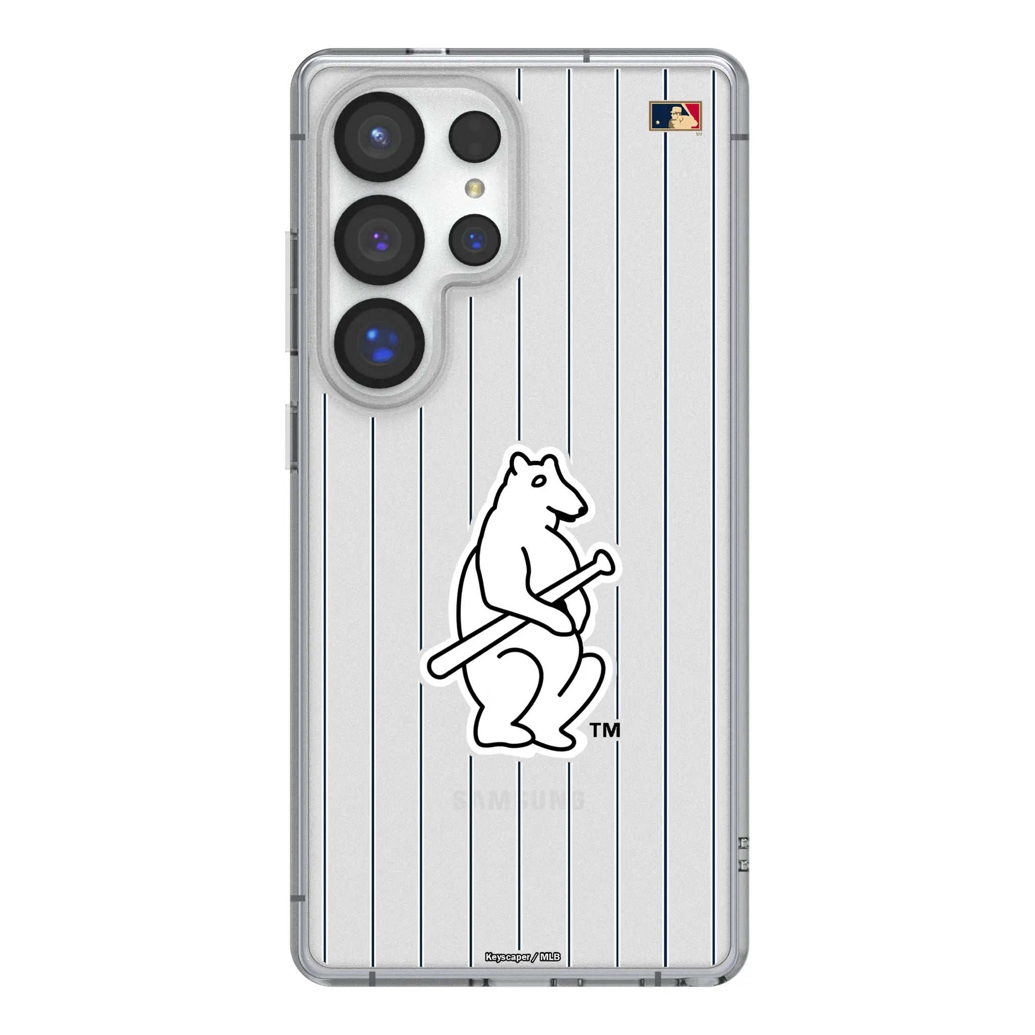 Chicago Cubs 1914 - Cooperstown Collection Pinstripe Clear Phone Case for Samsung Galaxy