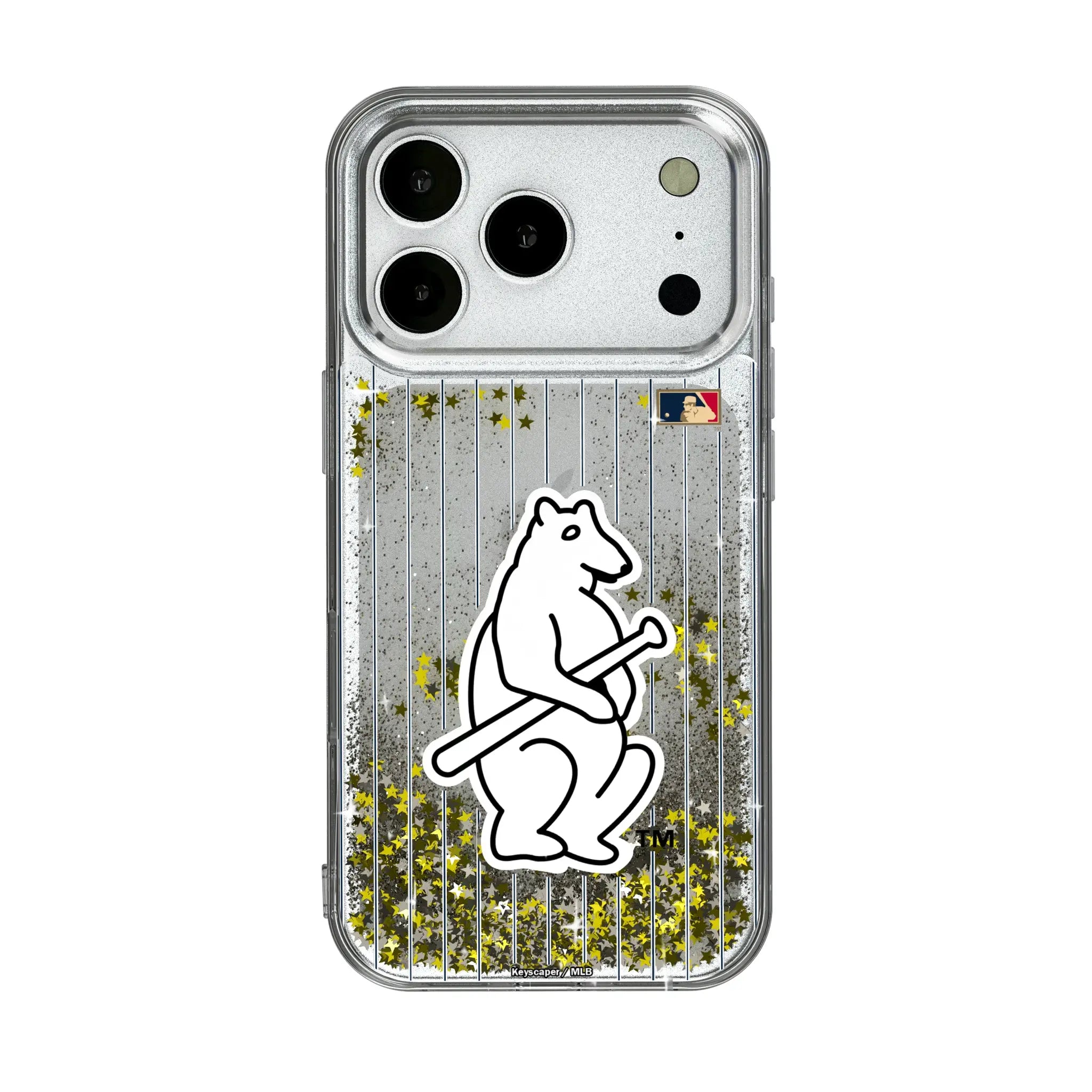 Chicago Cubs 1914 - Cooperstown Collection Pinstripe Glitter Phone Case
