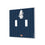 Chicago Cubs 1914 - Cooperstown Collection Pinstripe Hidden-Screw Light Switch Plate