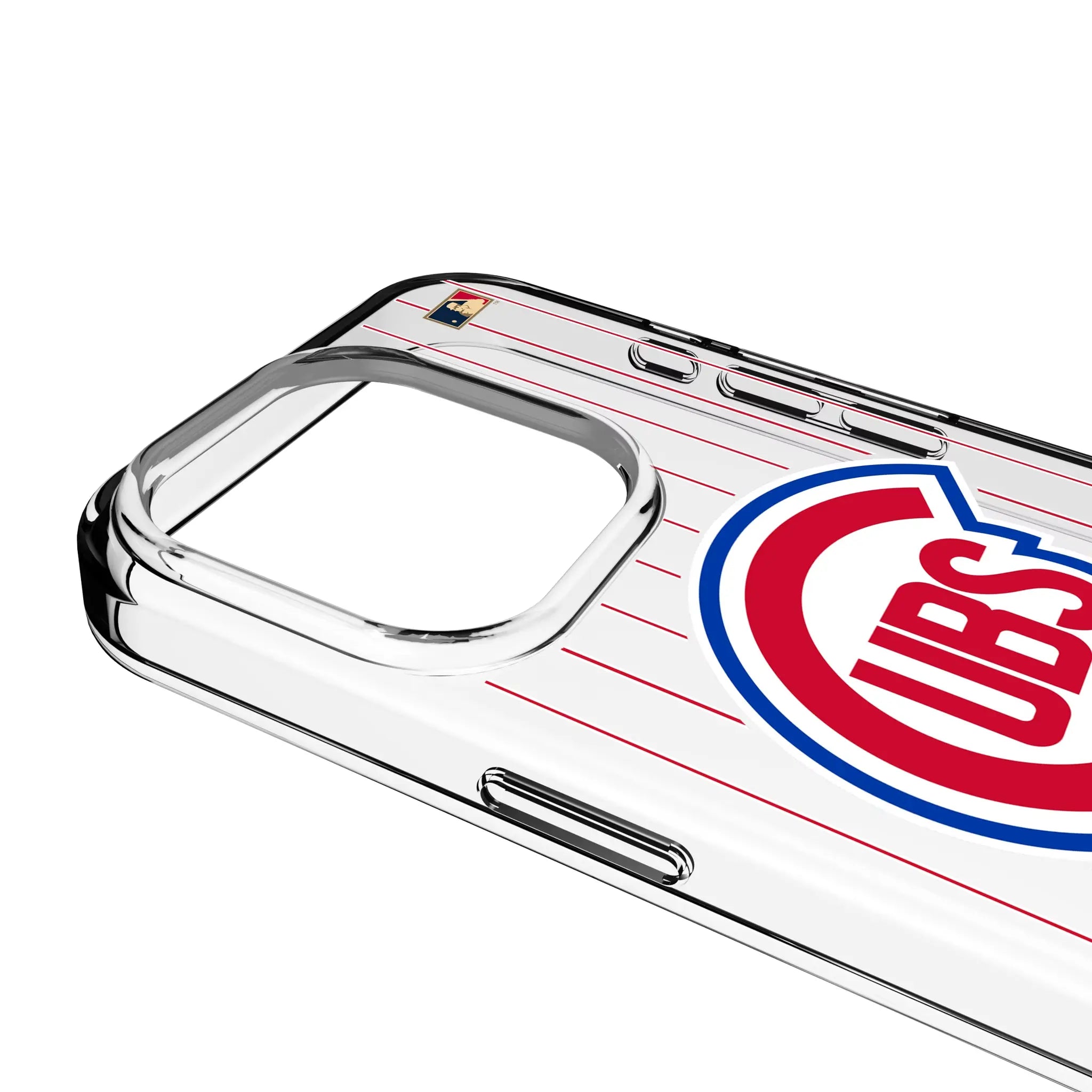 Chicago Cubs 1948-1956 - Cooperstown Collection Pinstripe Clear Phone Case for Apple iPhone
