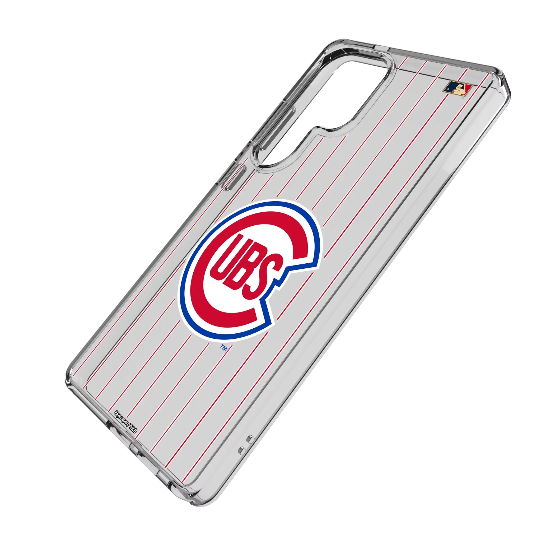 Chicago Cubs 1948-1956 - Cooperstown Collection Pinstripe Clear Phone Case for Samsung Galaxy
