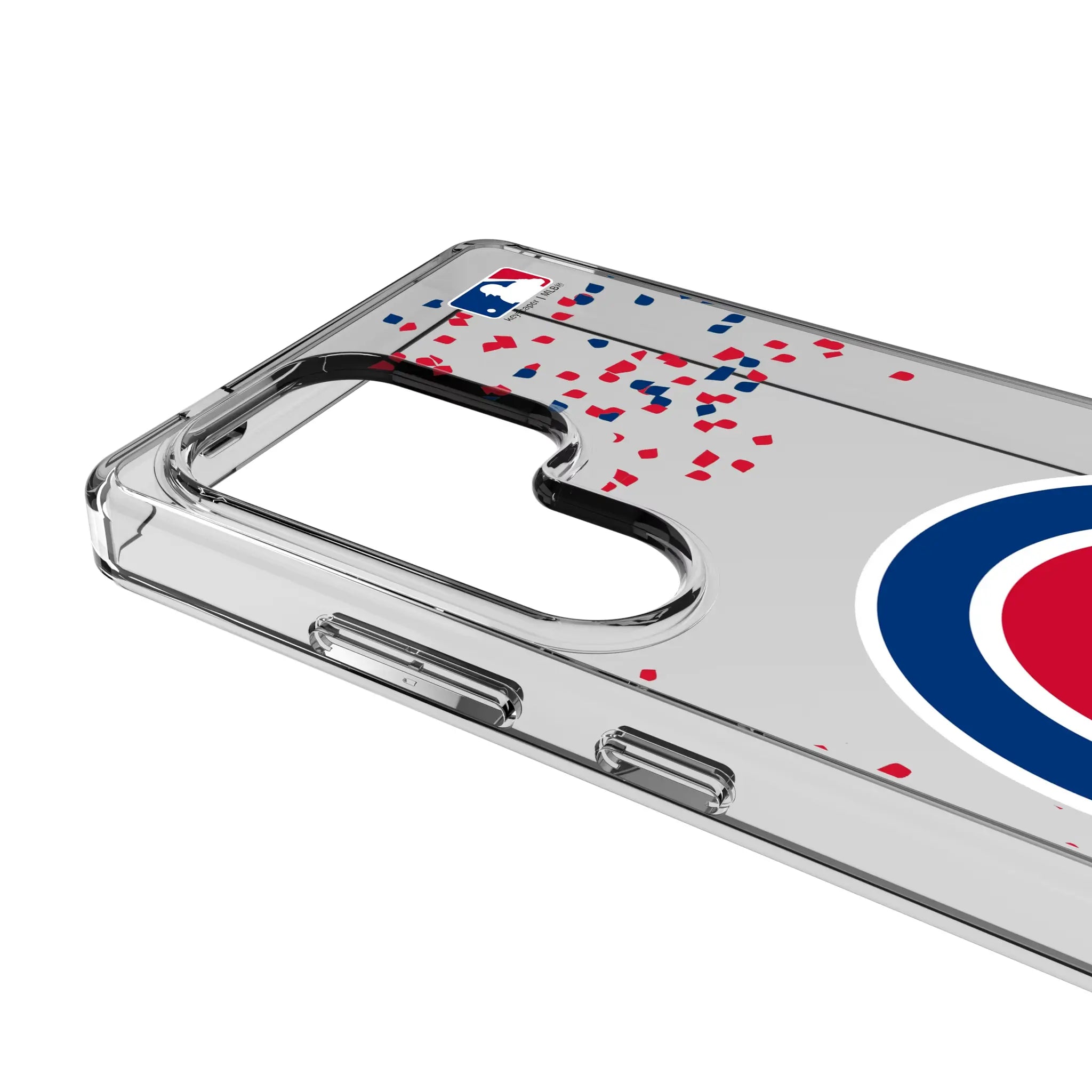 Chicago Cubs Confetti Clear Phone Case for Samsung Galaxy